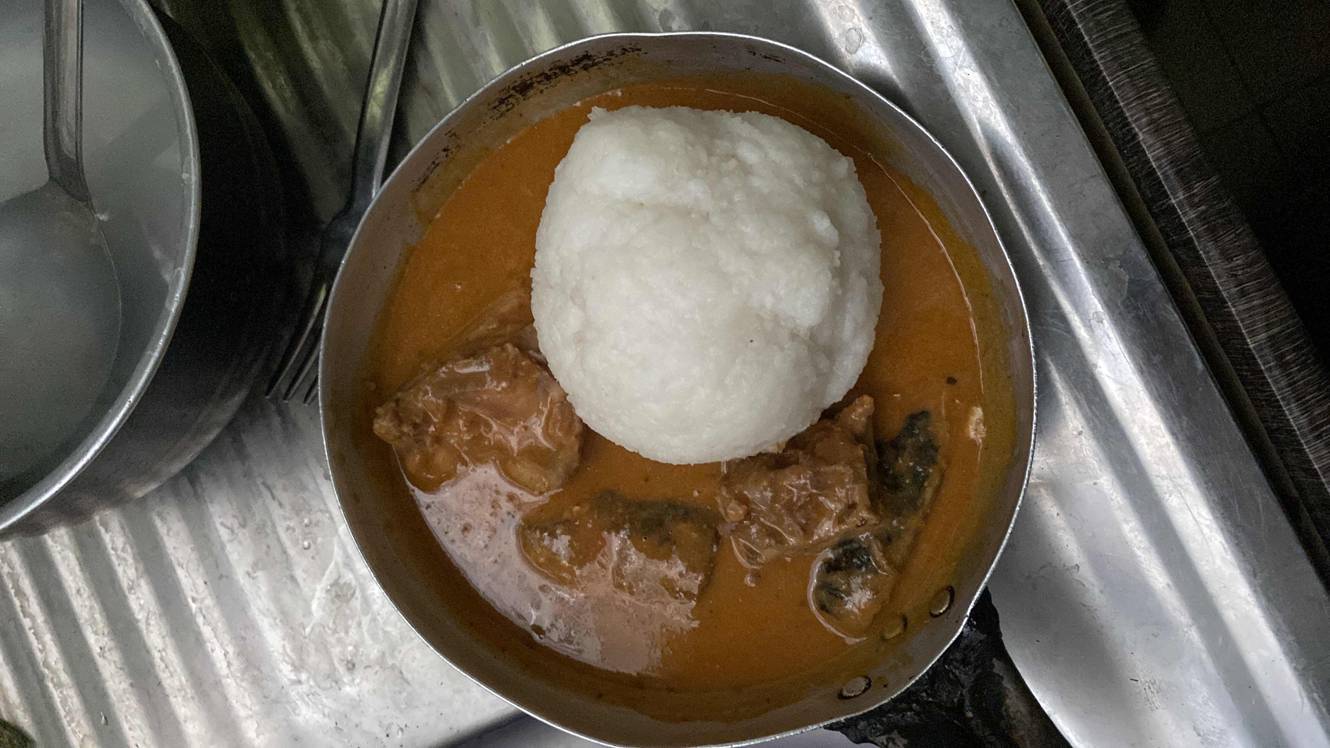 Fufu with Peanut Soup