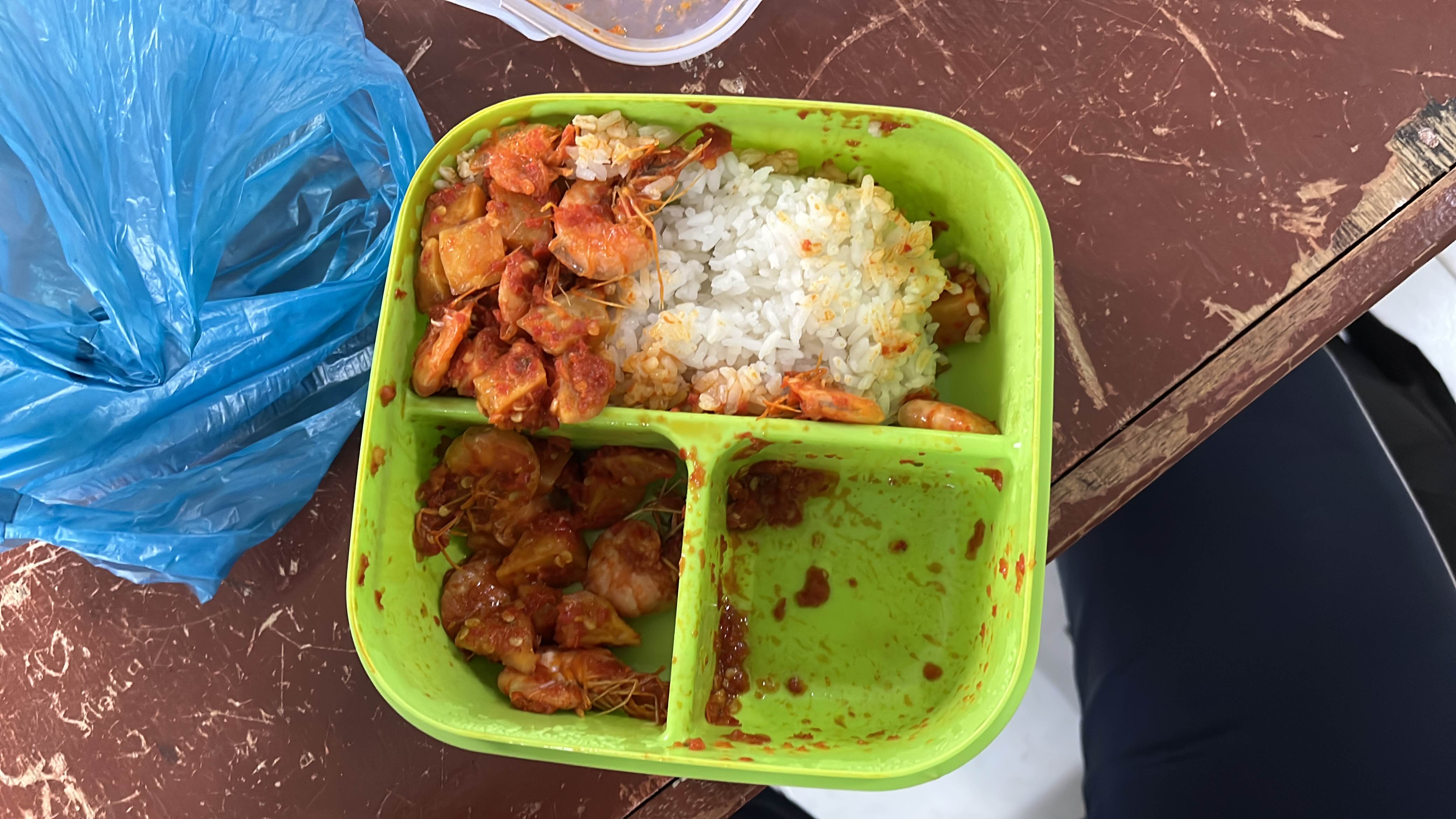 Spicy Shrimp with Rice