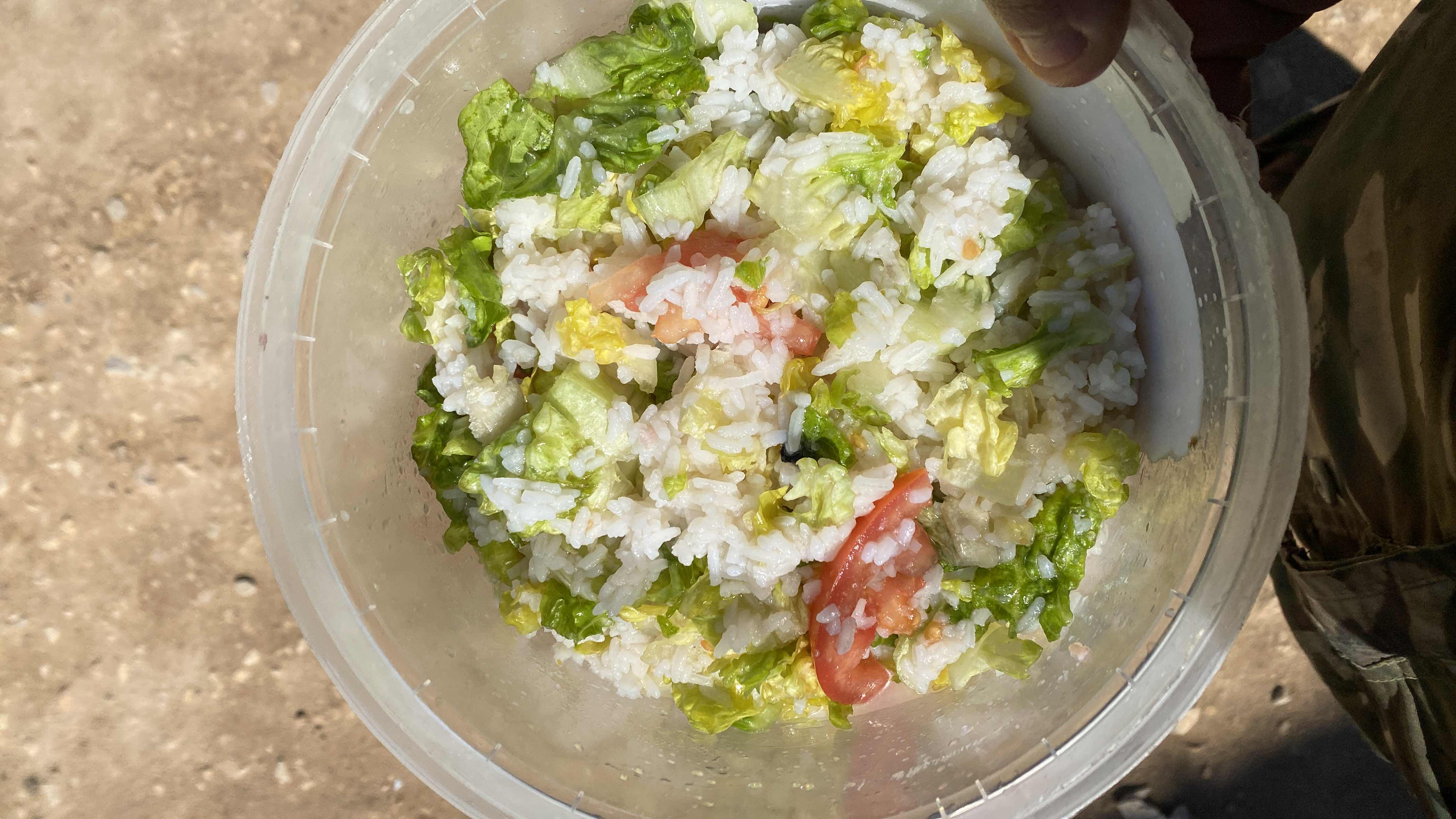 Salade de riz fraîche