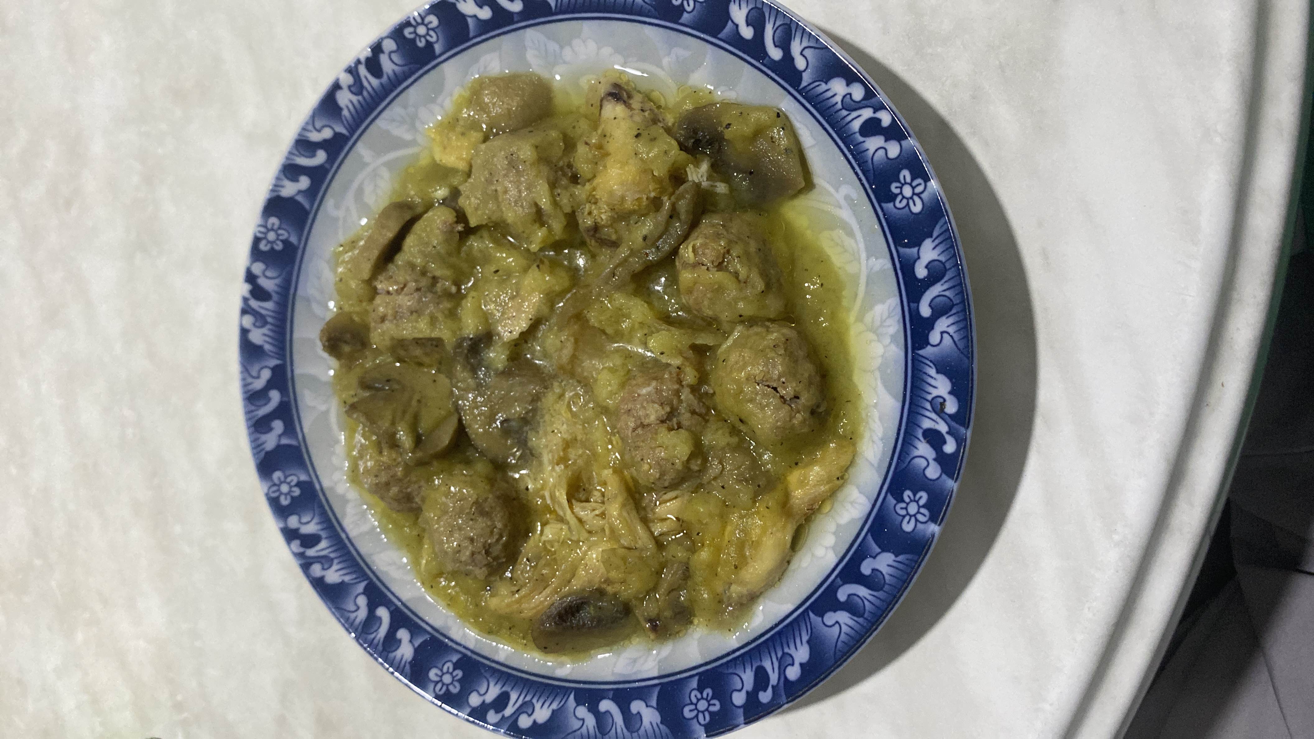 Meatball Mushroom Stew