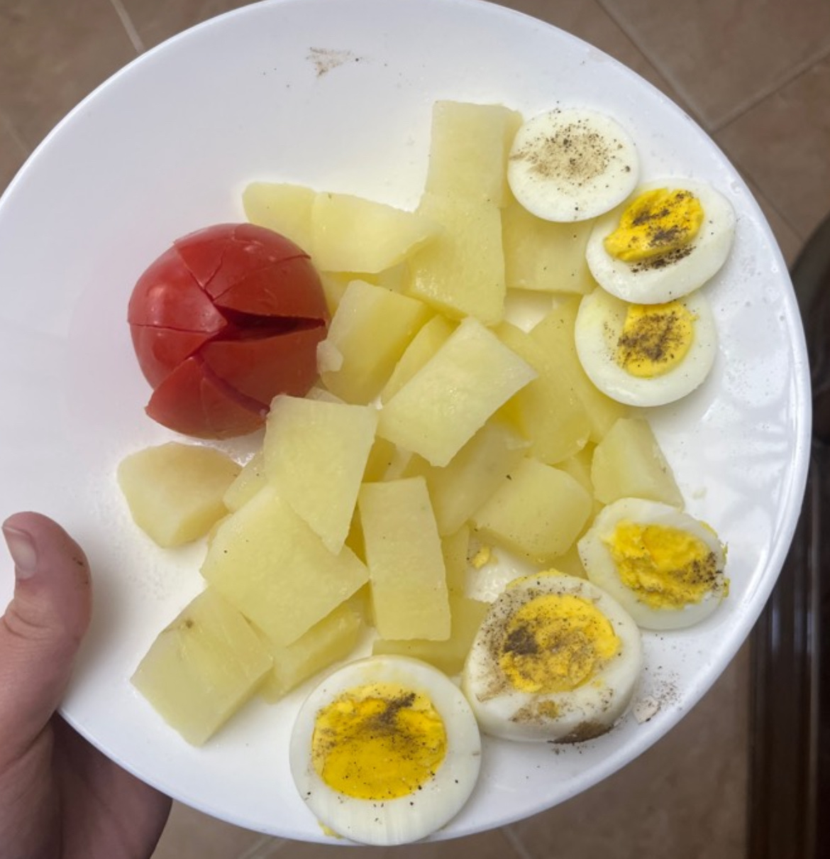 Boiled Egg and Potato Salad