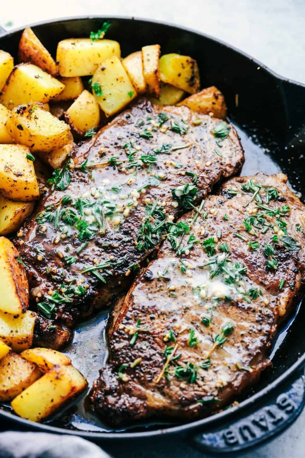 Garlic Butter Steak & Potatoes