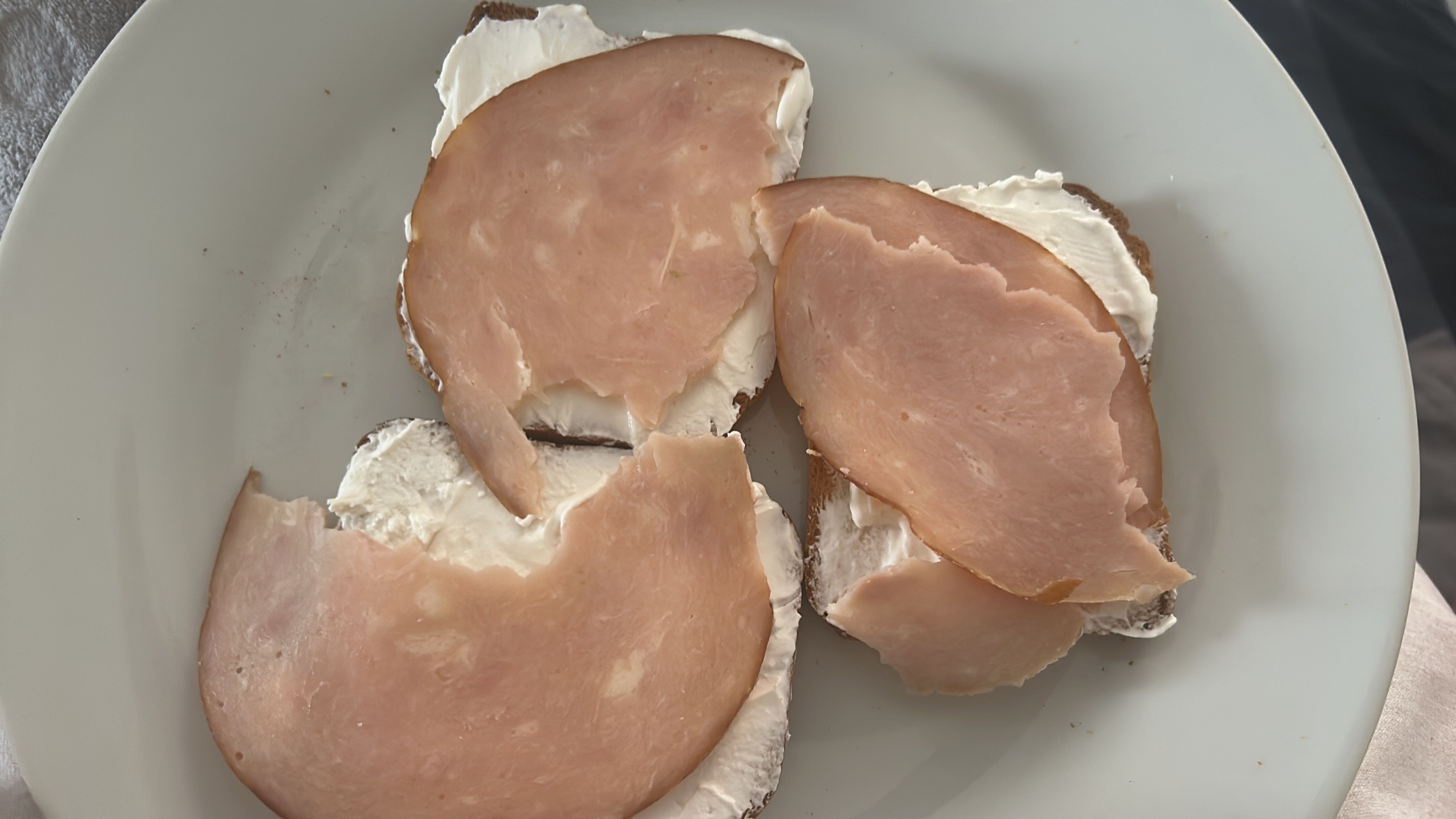 Tartines au jambon