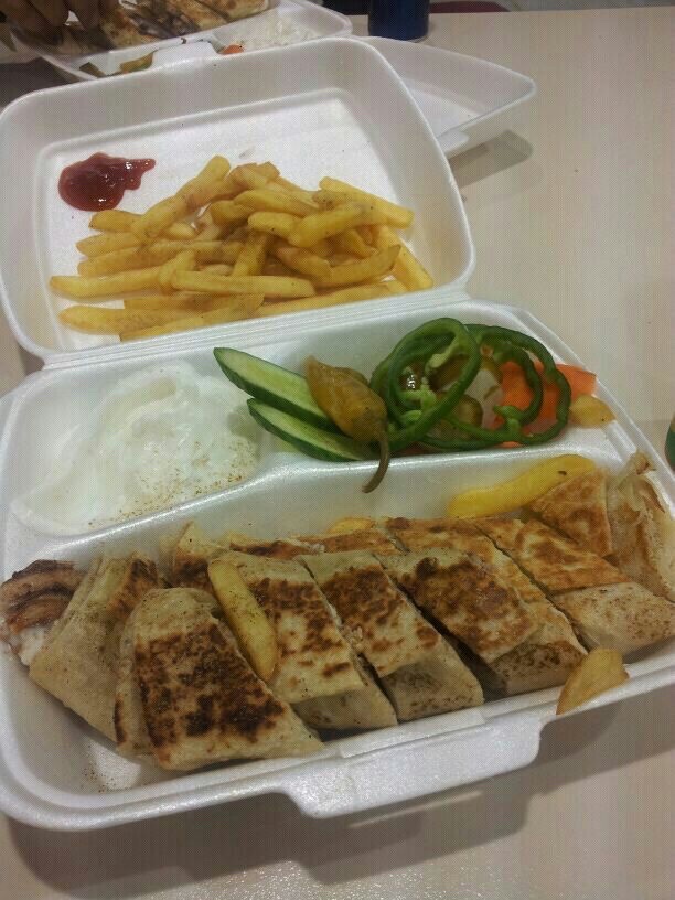 Grilled Wrap with Fries