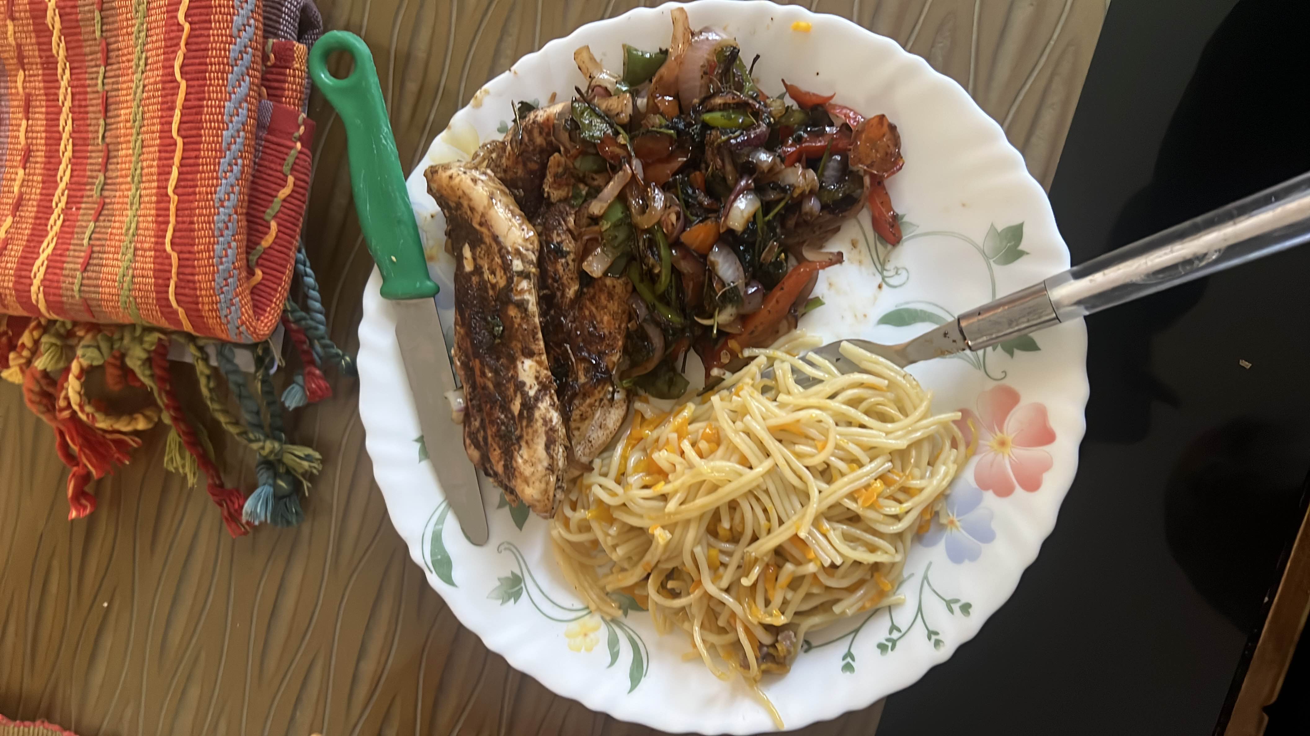 Grilled Chicken with Pasta