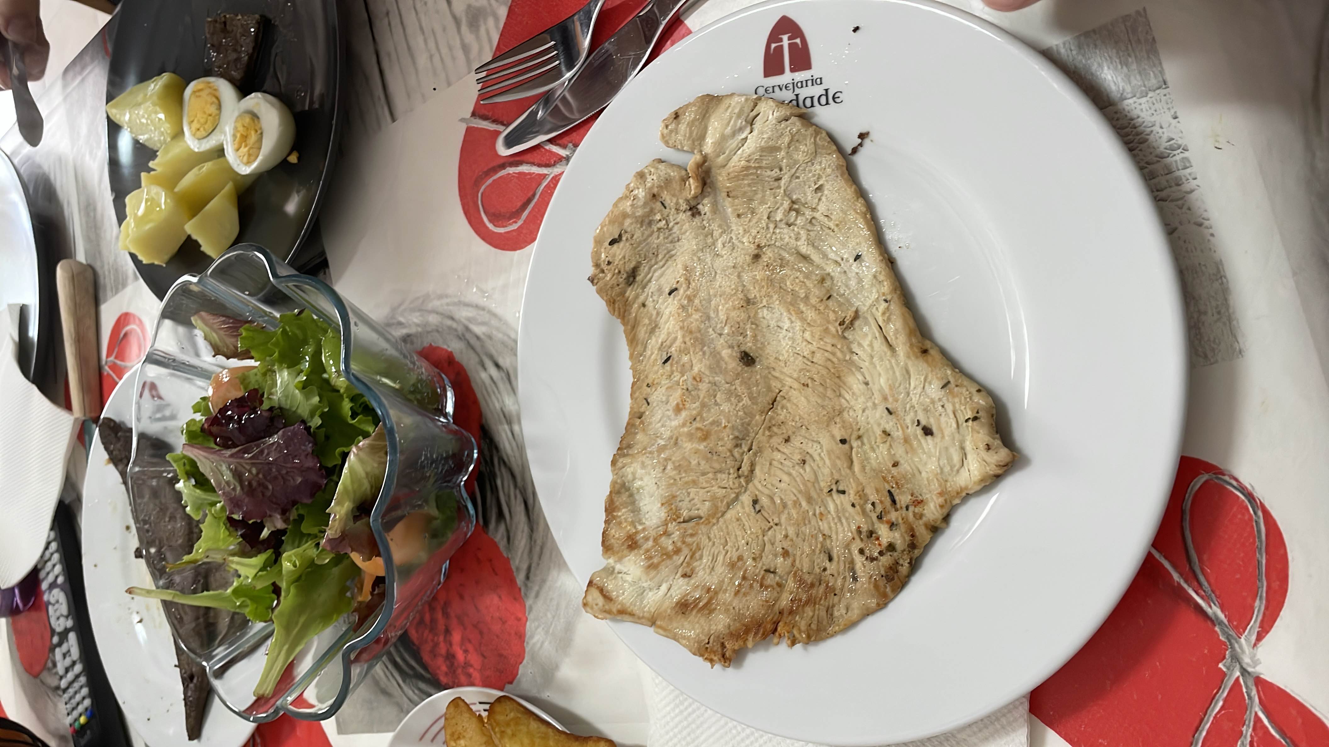 Grilled Turkey with Salad