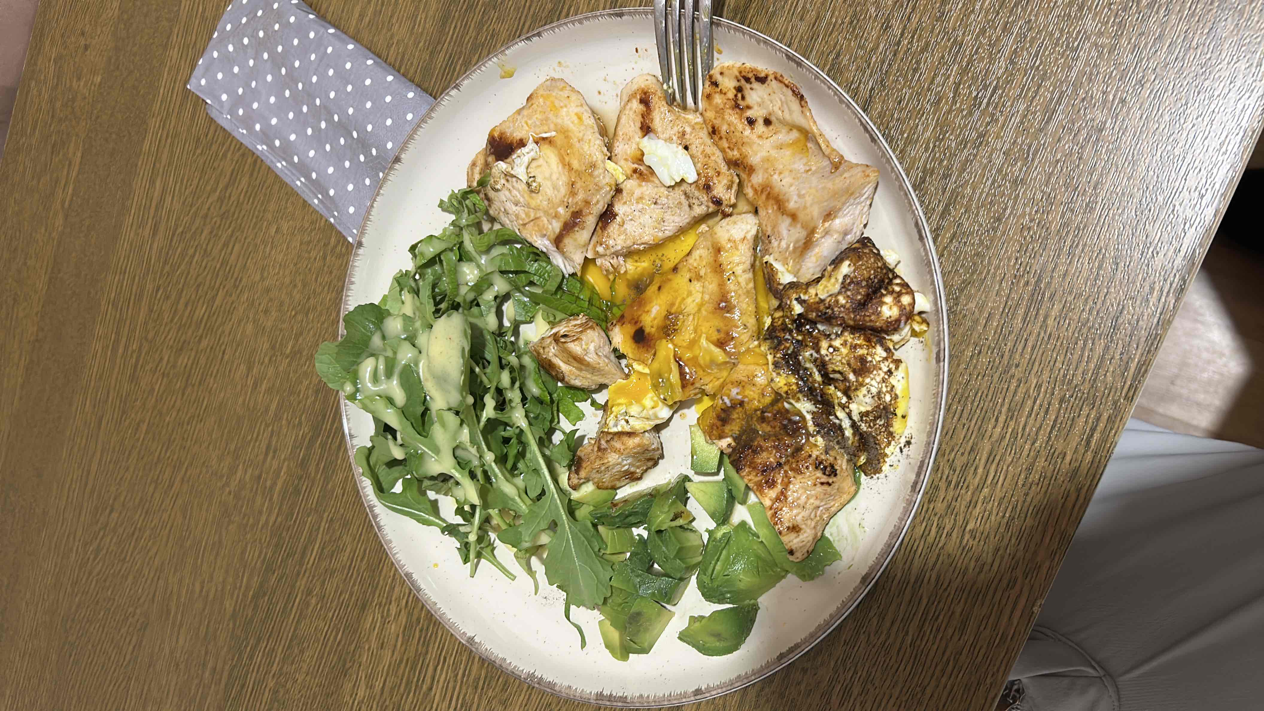 Grilled Chicken with Salad