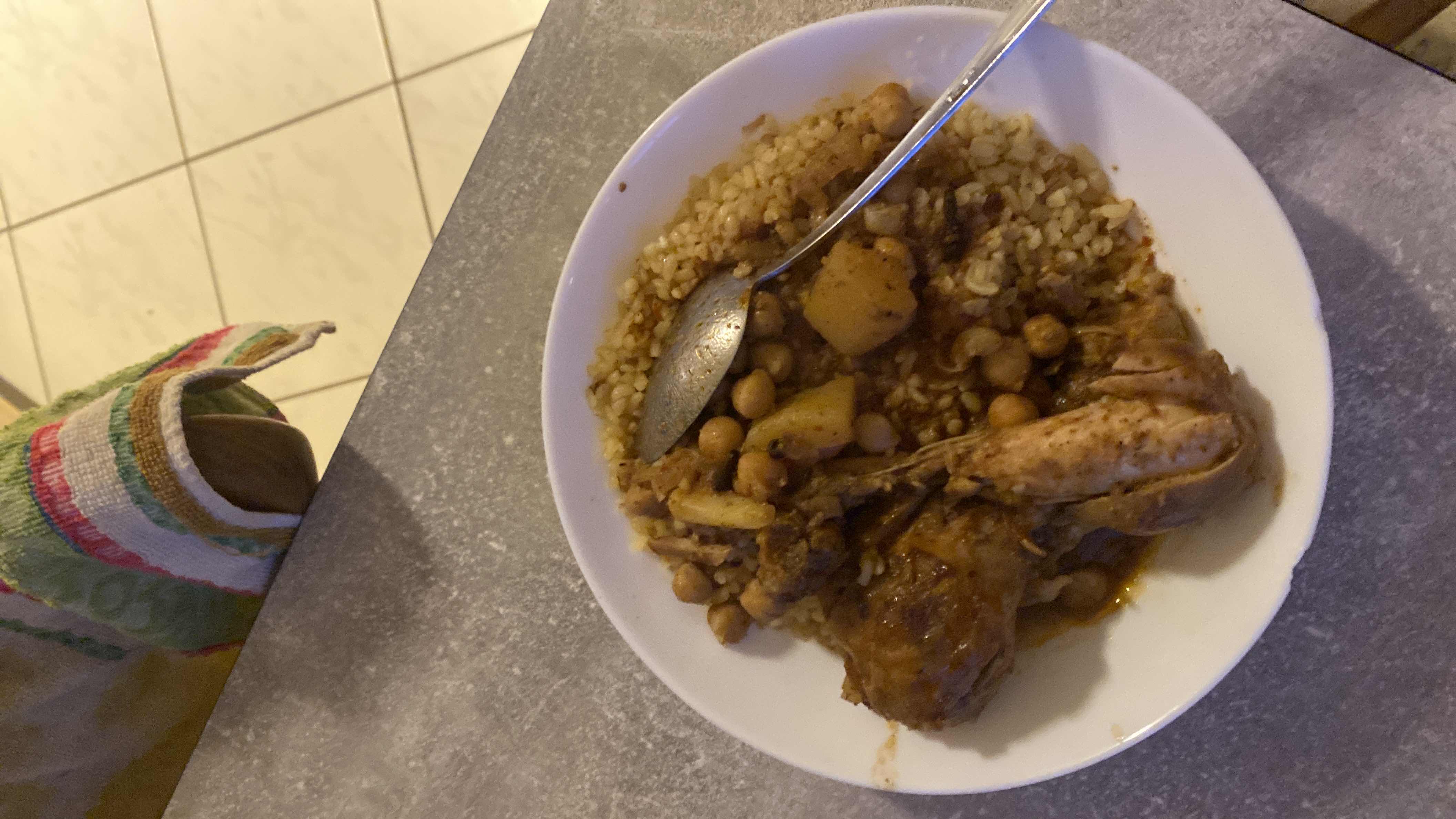 Hähnchen mit Bulgur