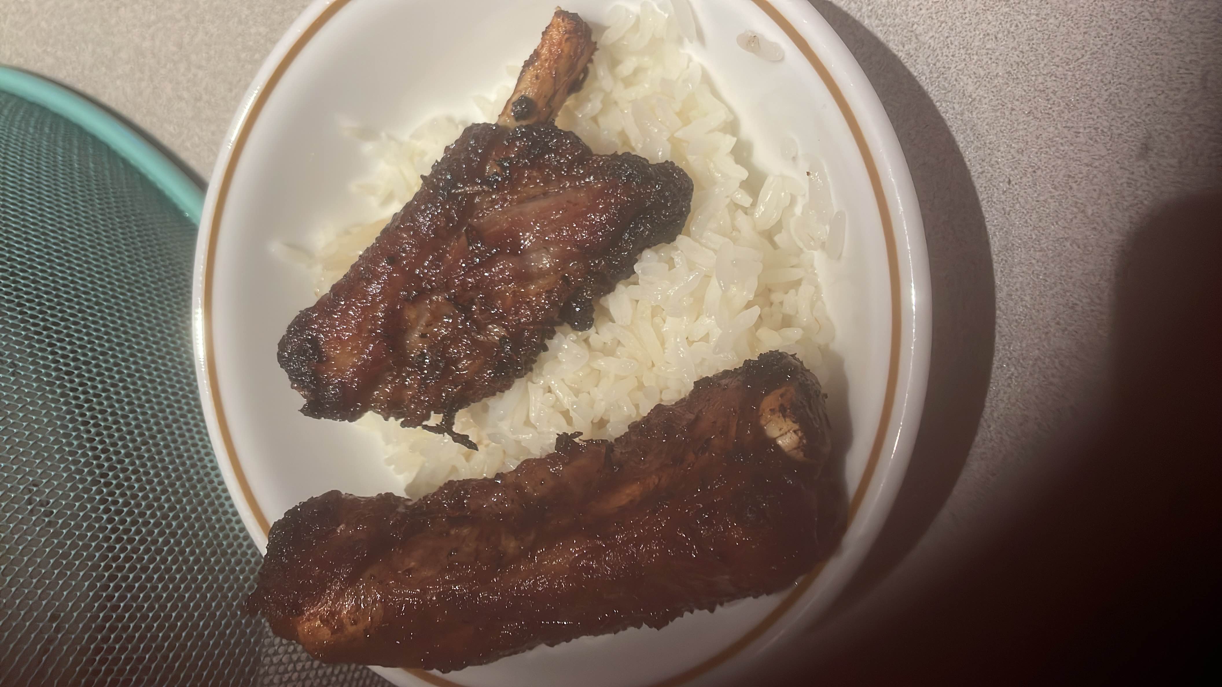 BBQ Ribs with Rice