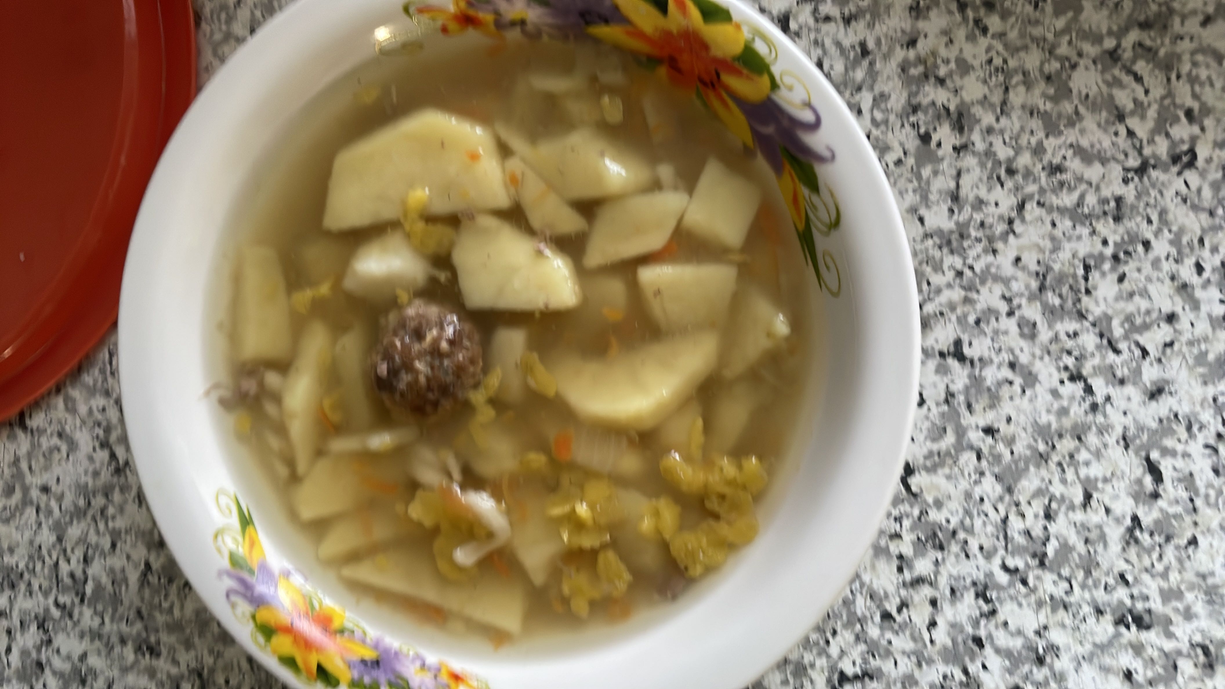 Potato Meatball Soup