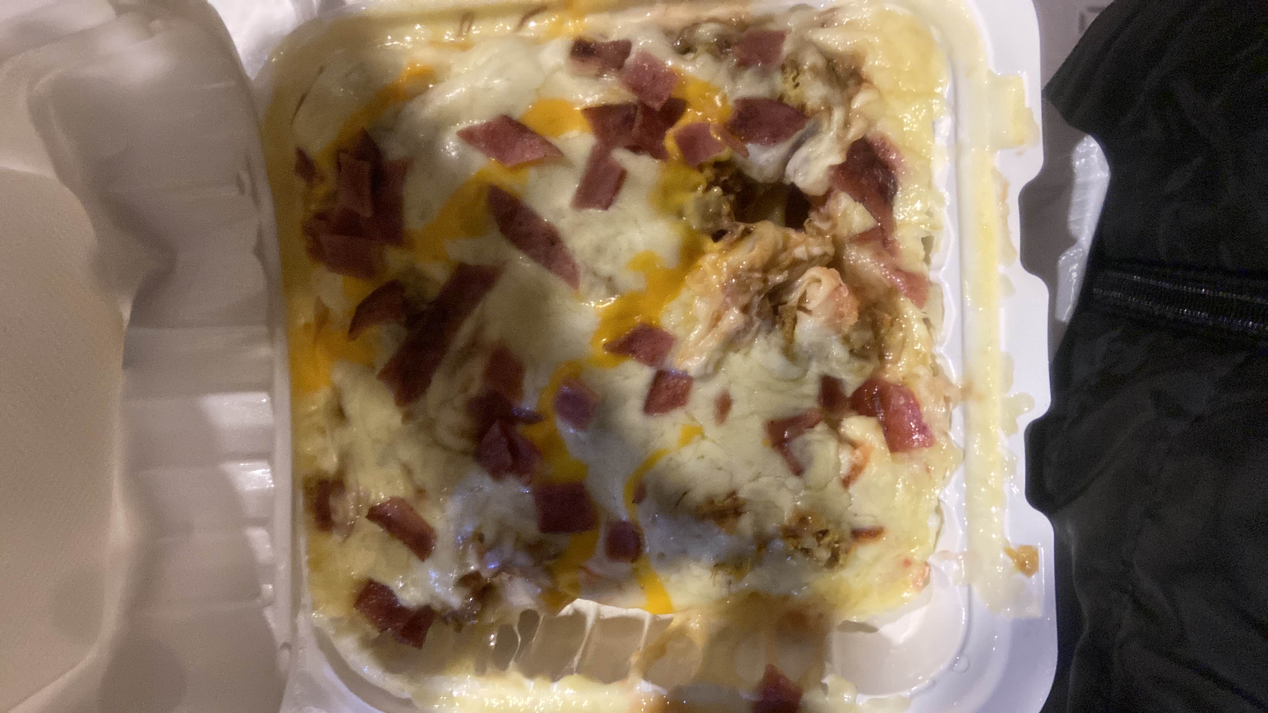 Papas gratinadas con pollo