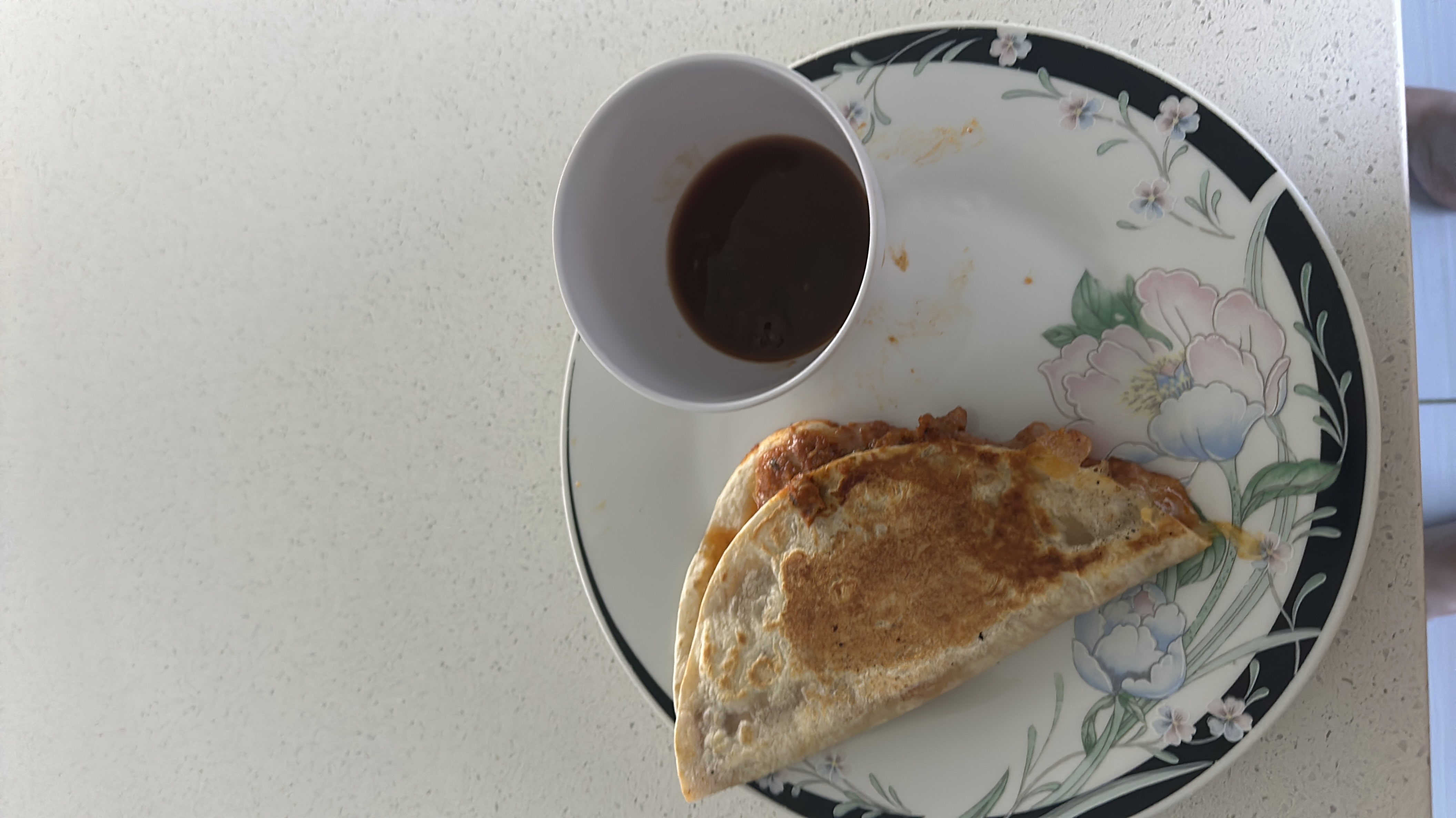 Cheesy Beef Quesadilla