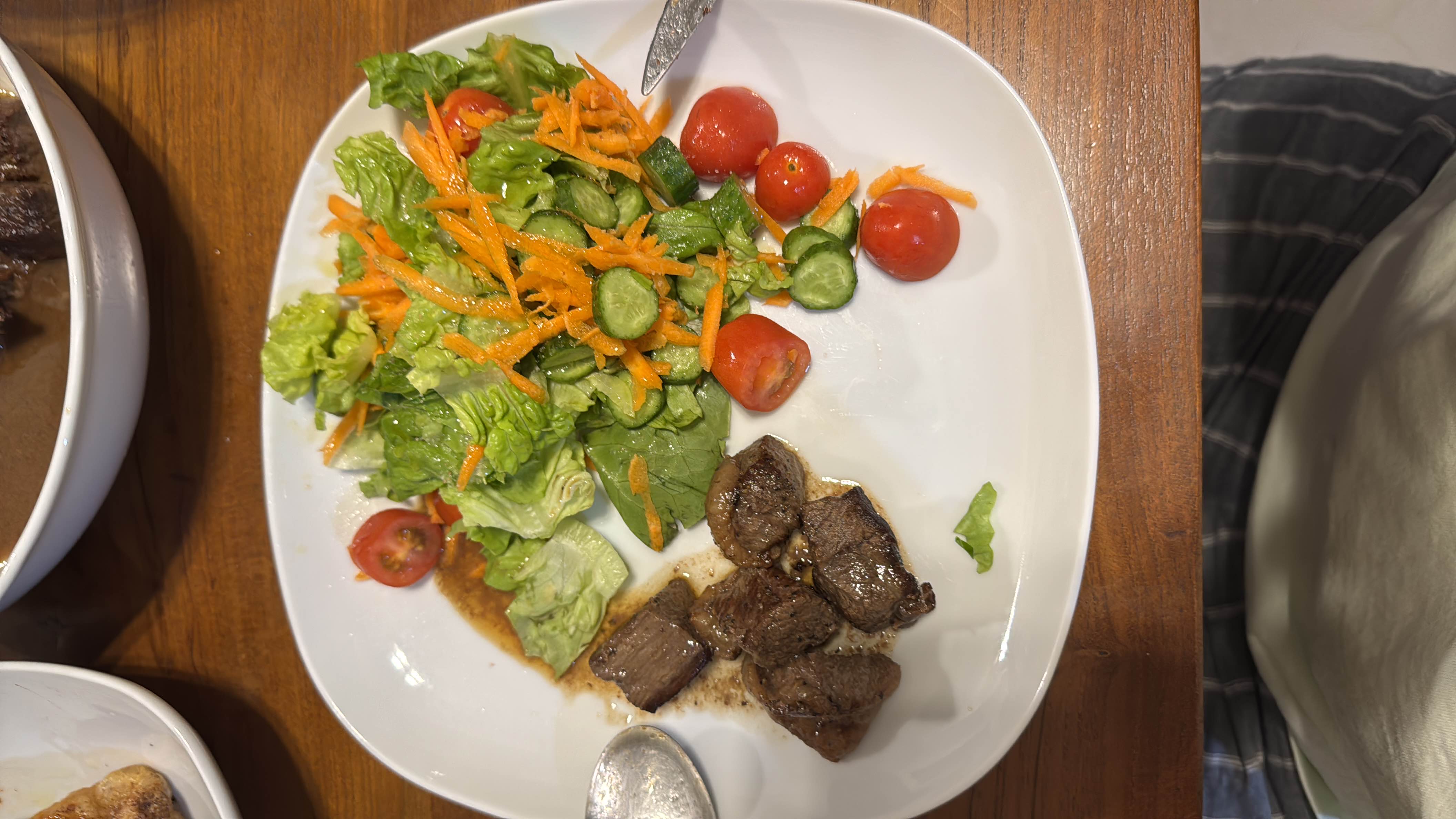Steak with Salad