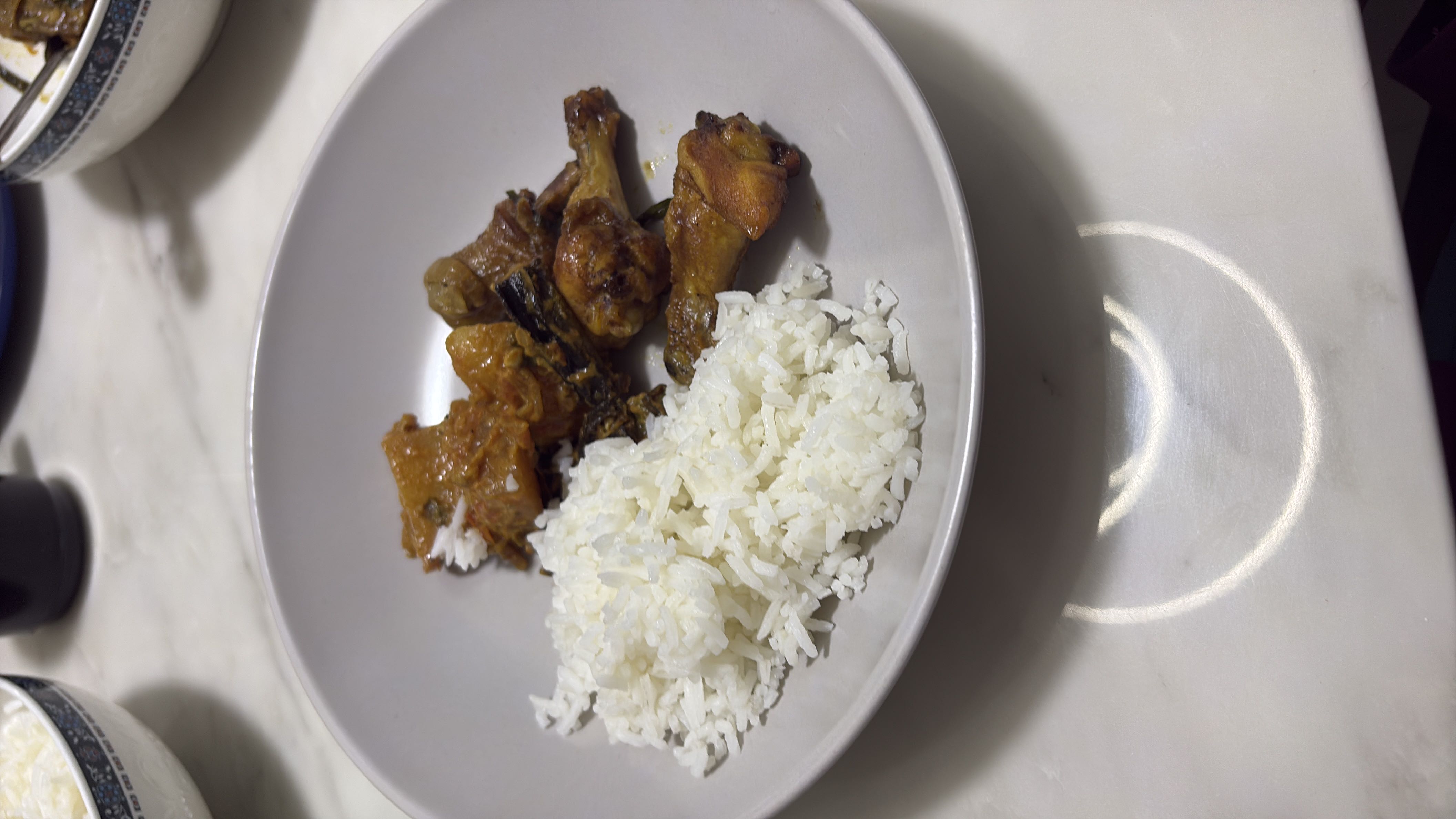 Rice with Chicken Stew