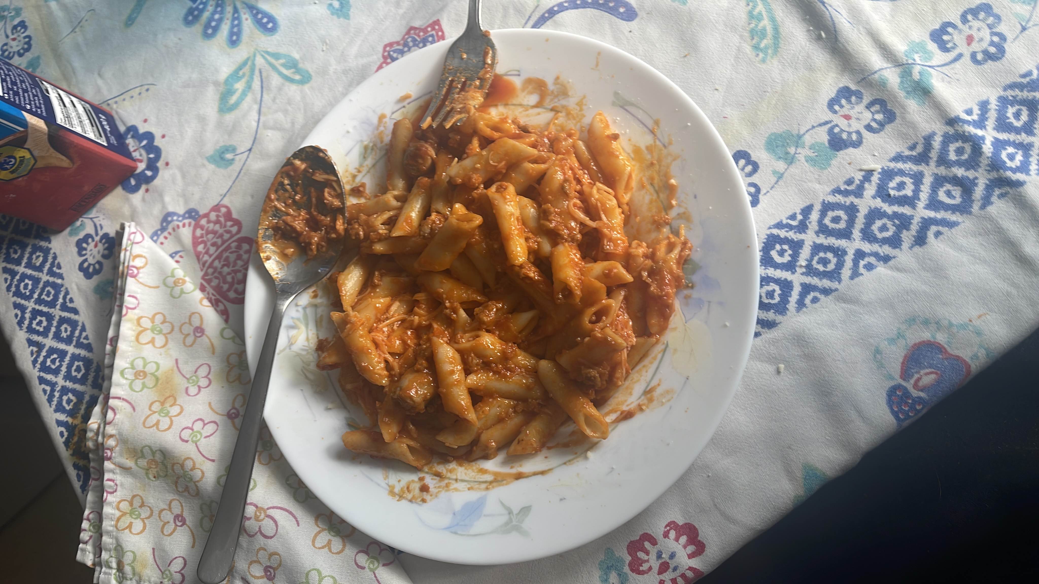 Pasta con carne