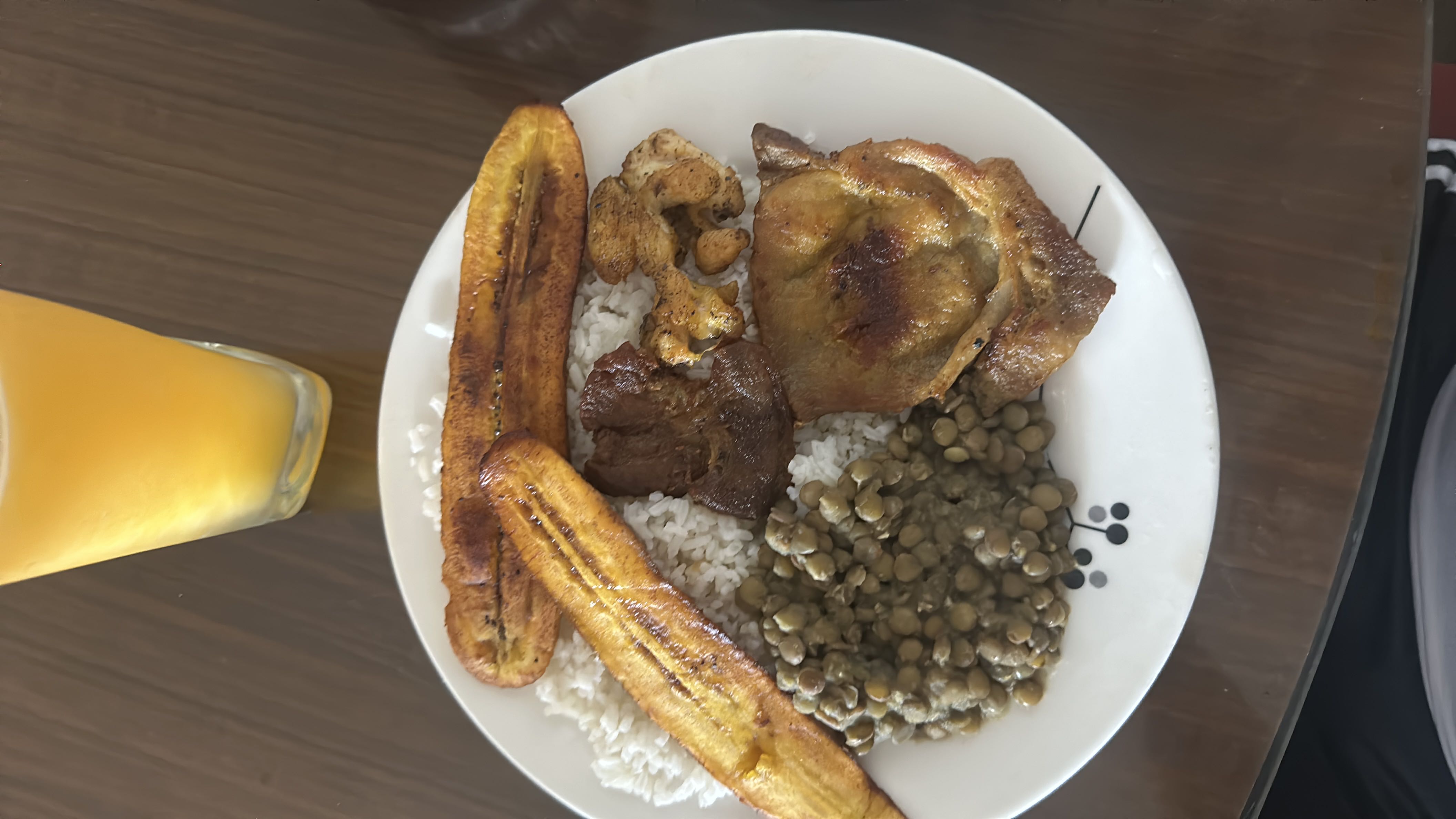 Plato de arroz con carne