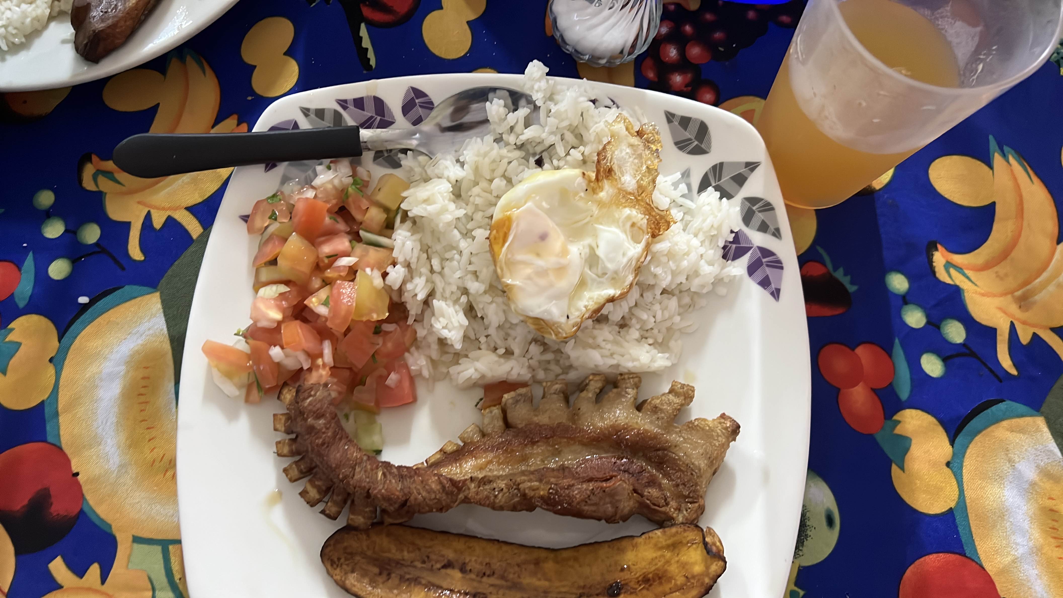 Plato típico con arroz