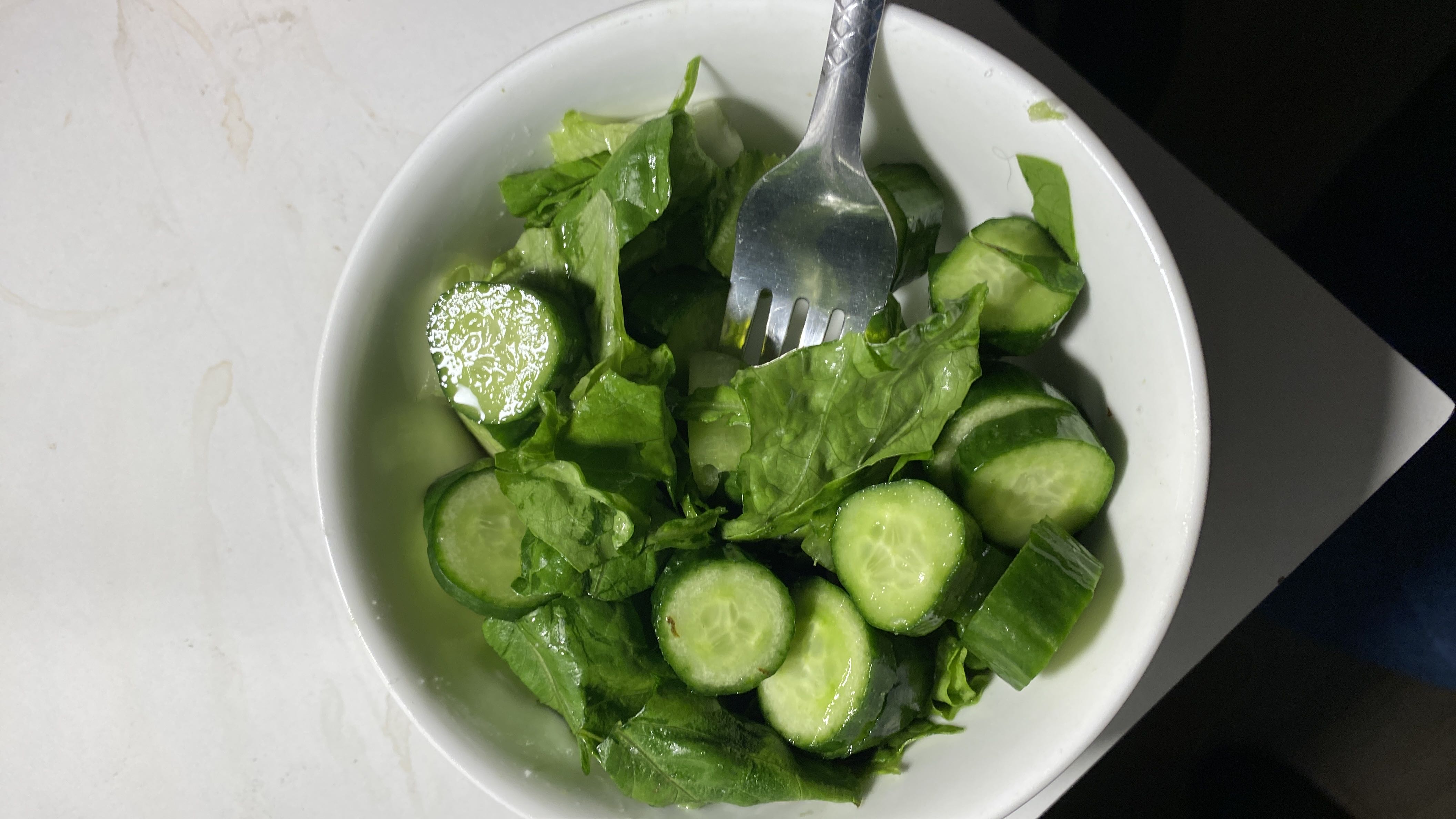 Cucumber Lettuce Salad