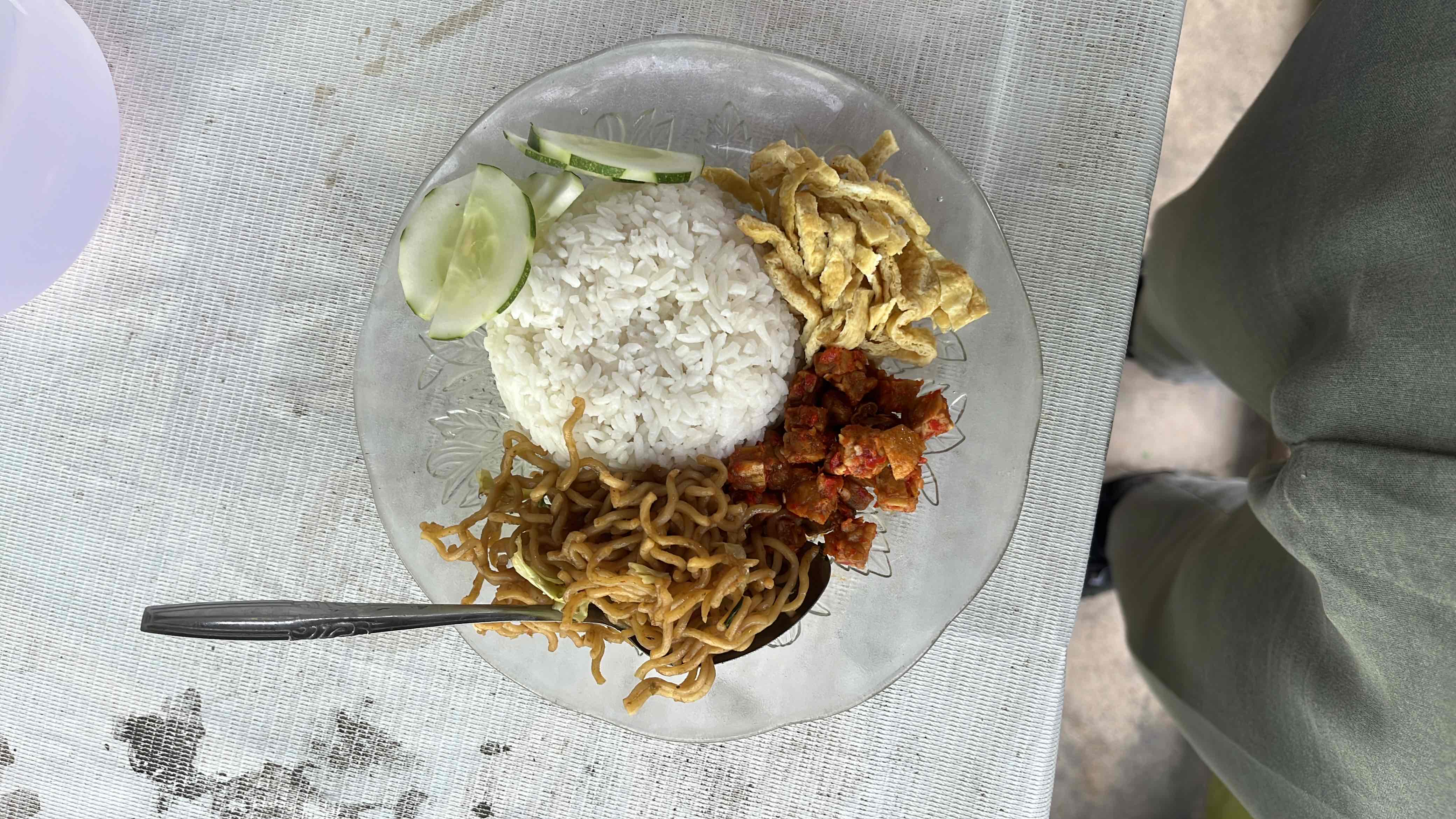 Rice with side dishes
