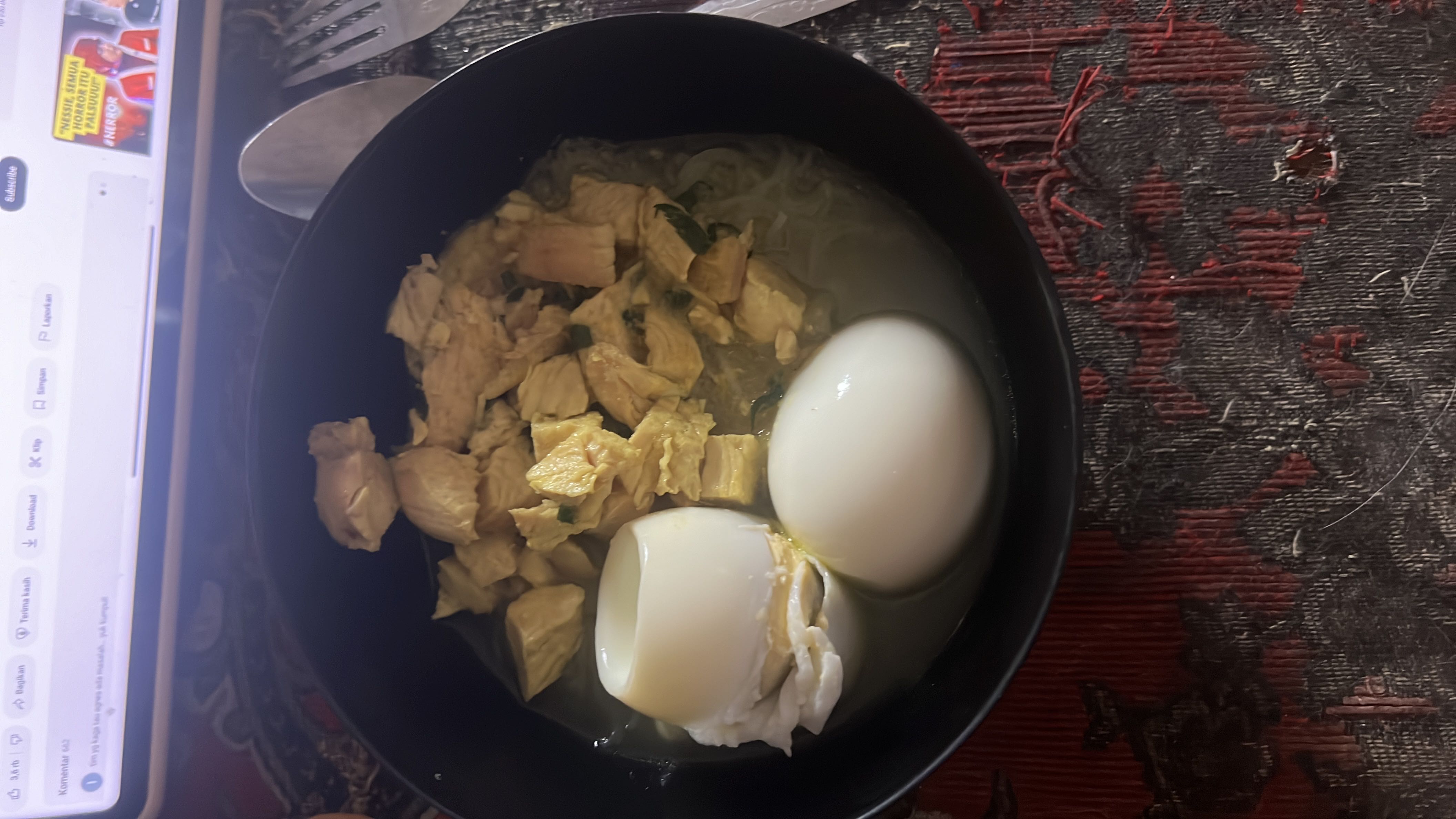 Chicken Soup with Eggs