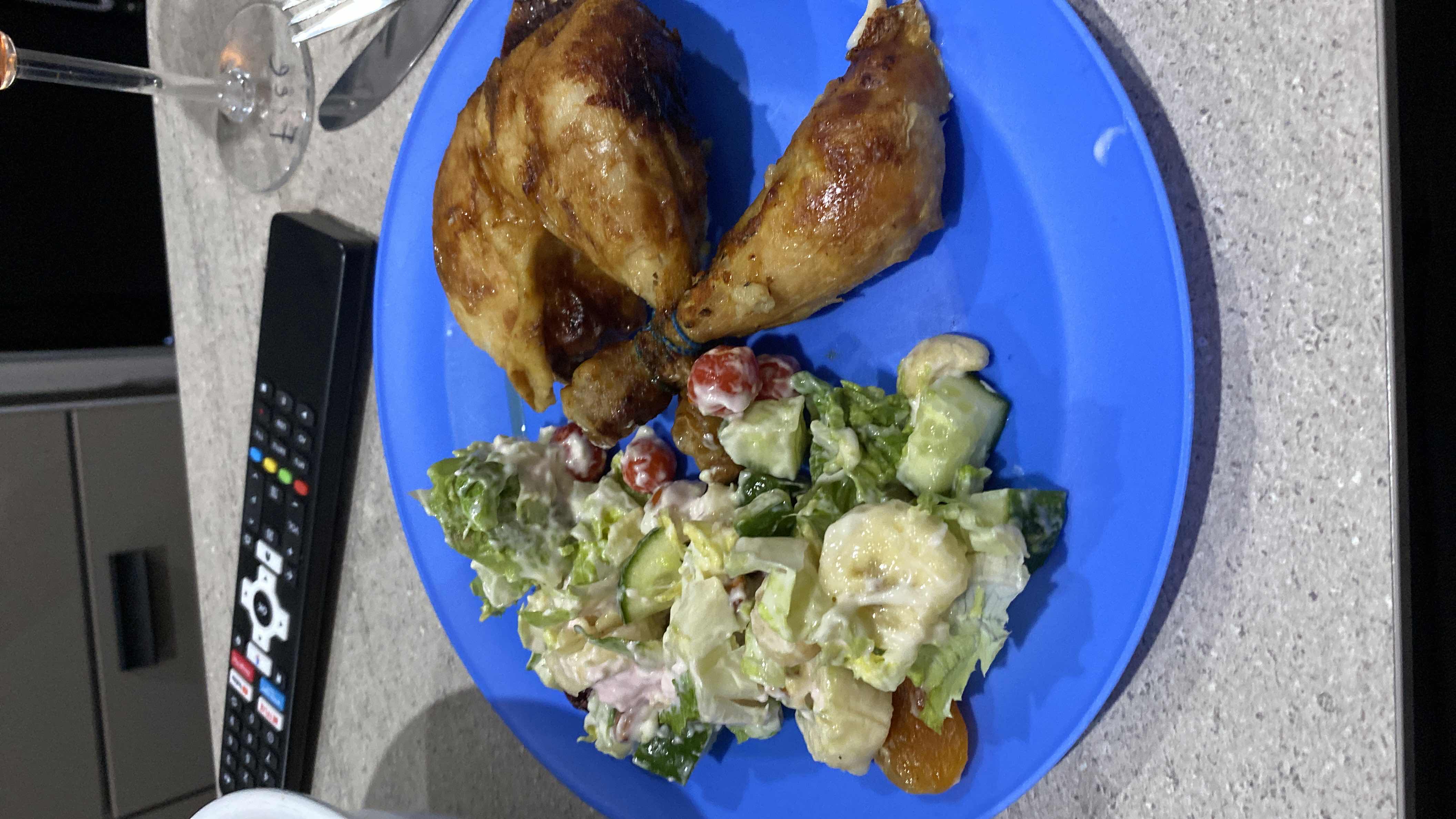 Grilled Chicken with Salad