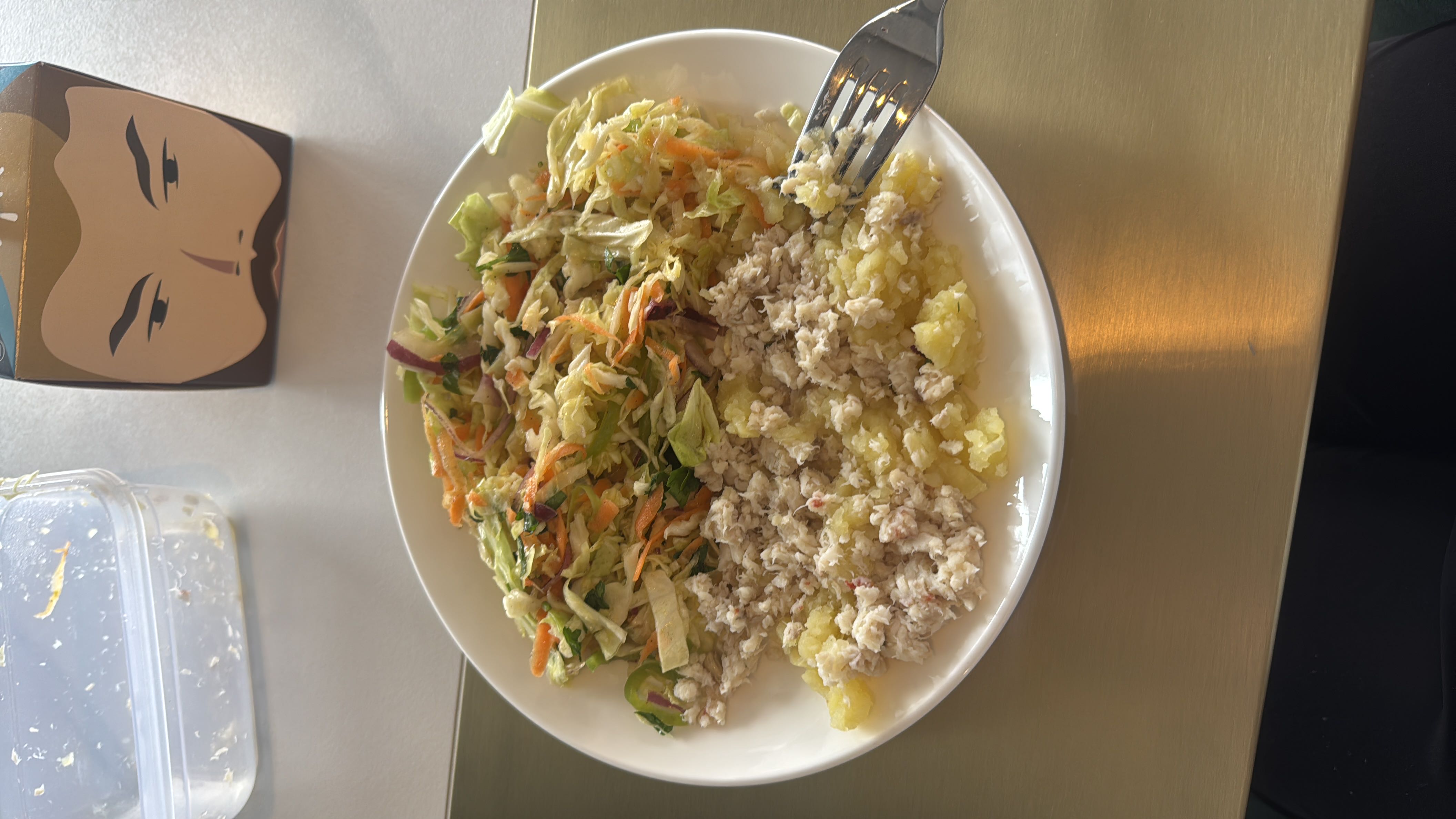 Ensalada con pollo y papa