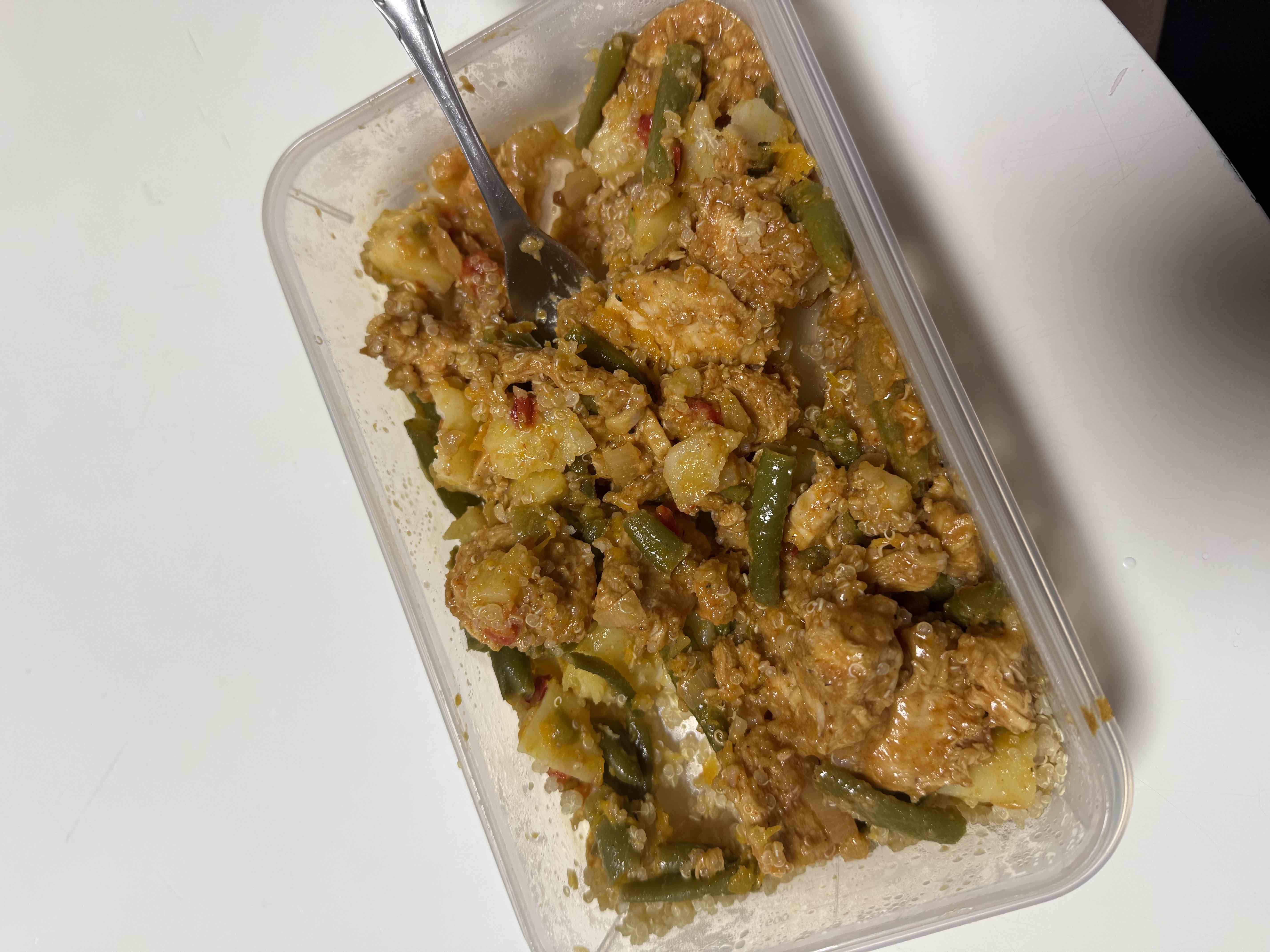 Quinoa con pollo y verduras