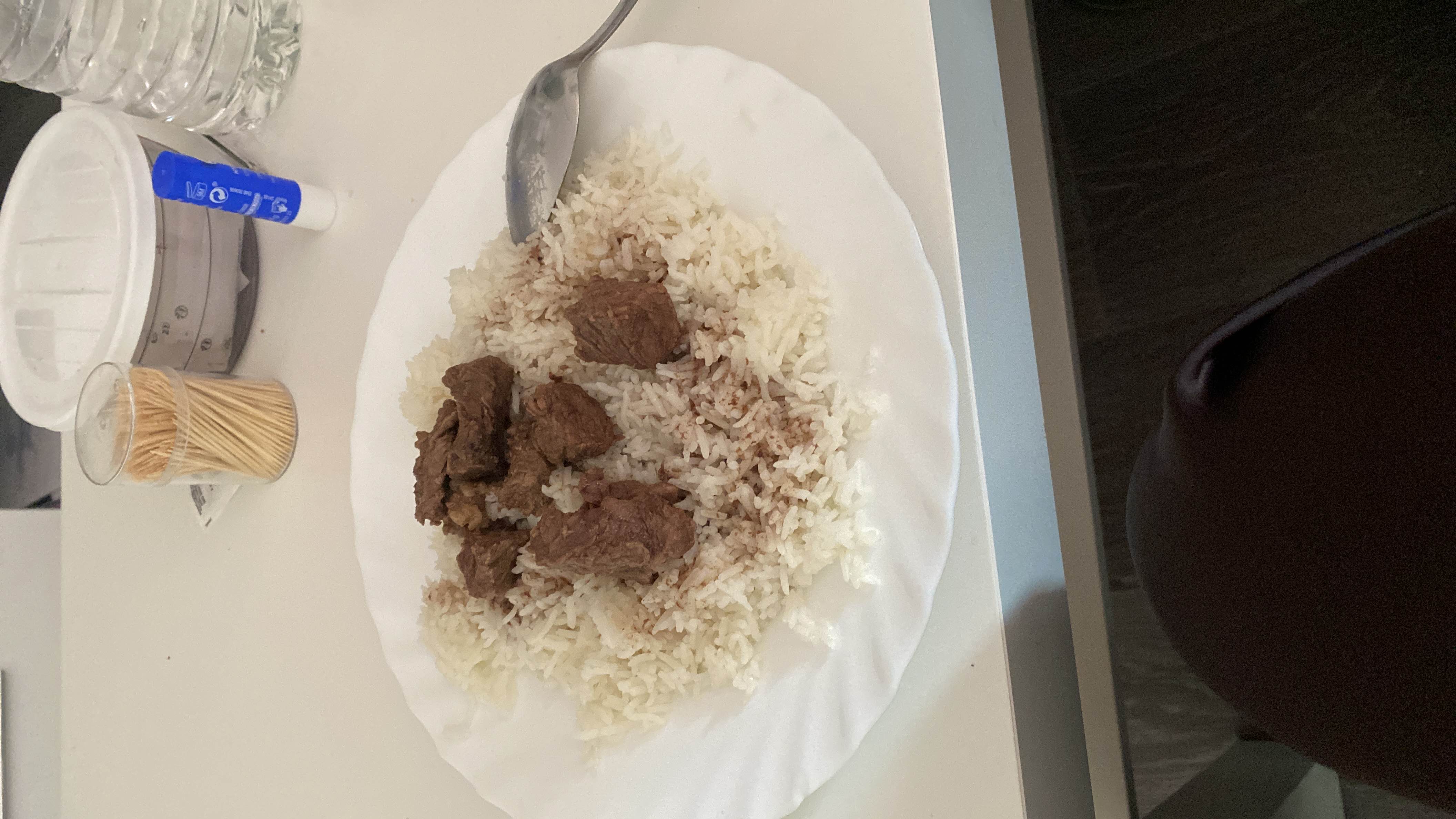 Riz avec viande