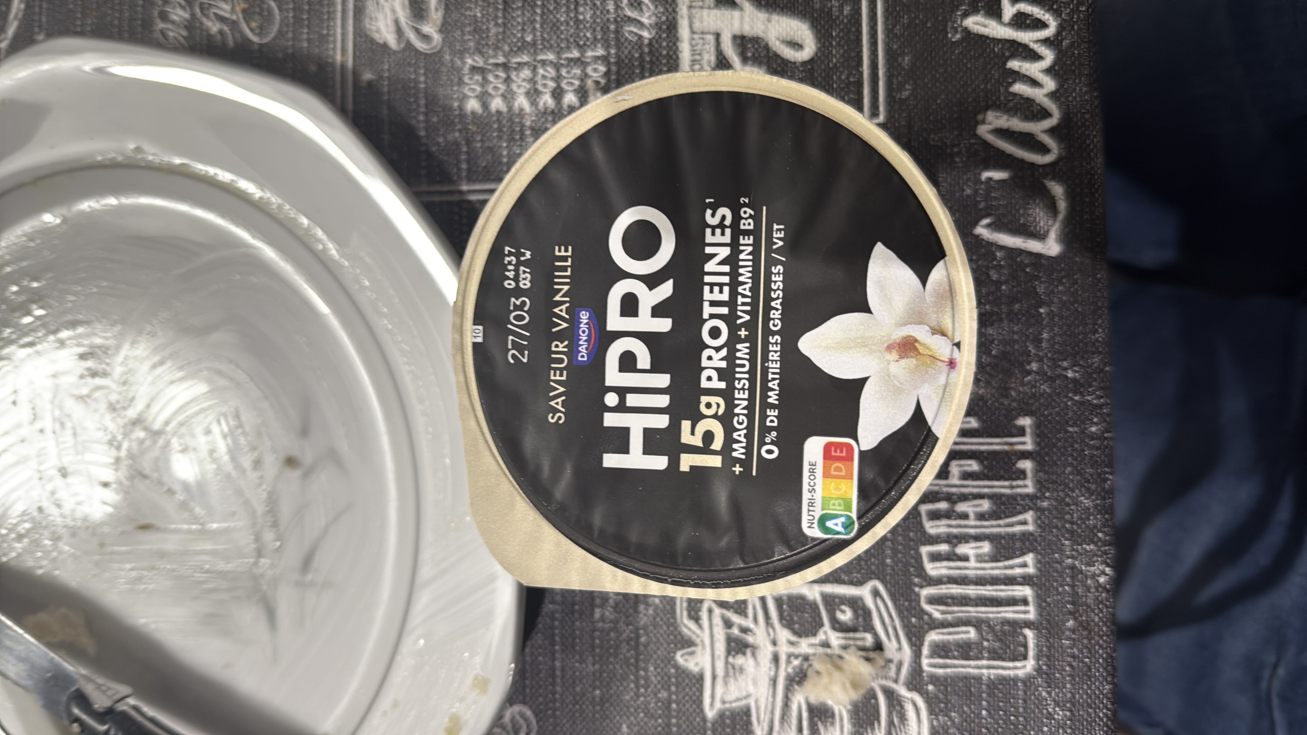 Yaourt protéiné vanille