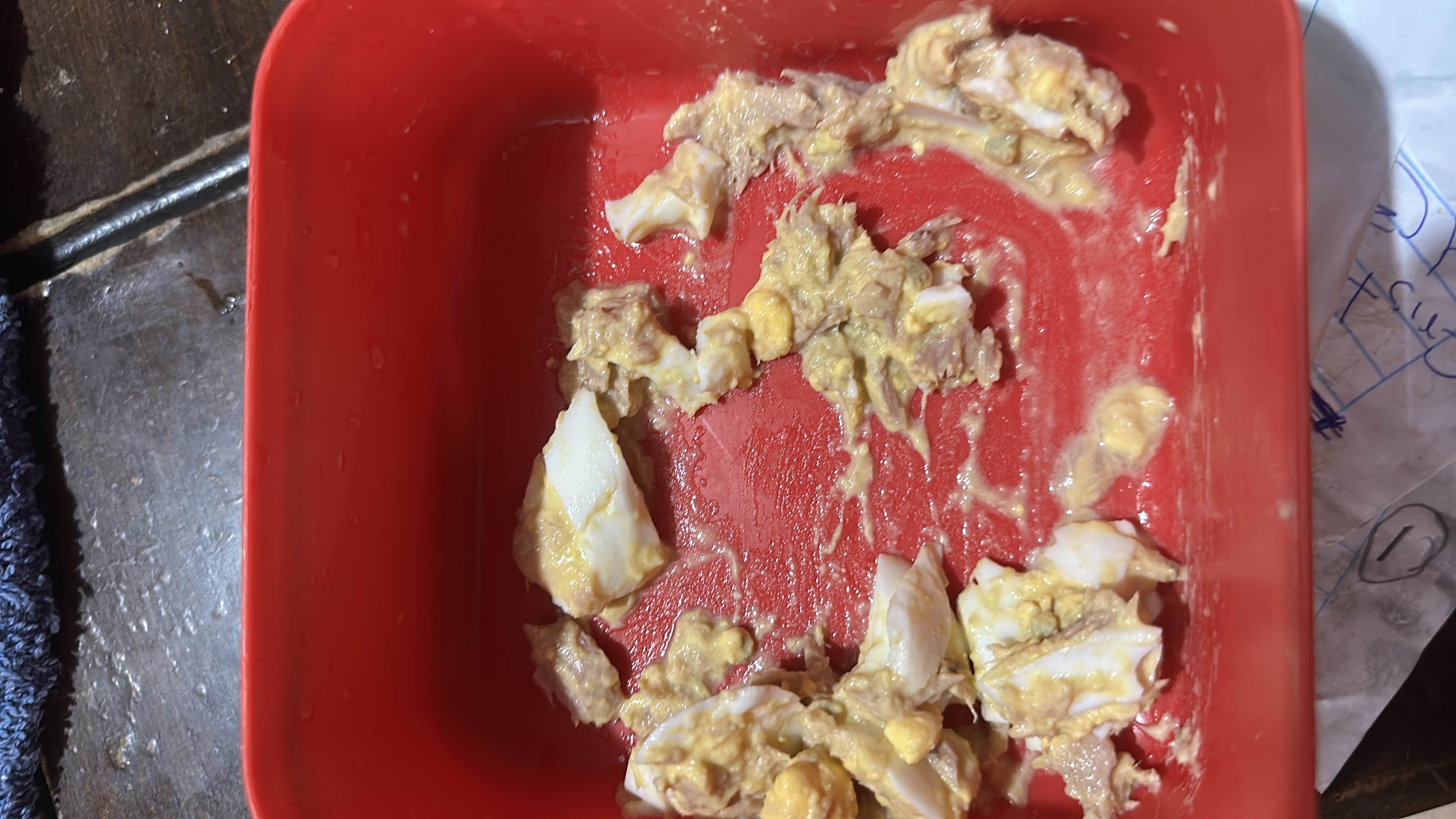 Ensalada de atún y huevo