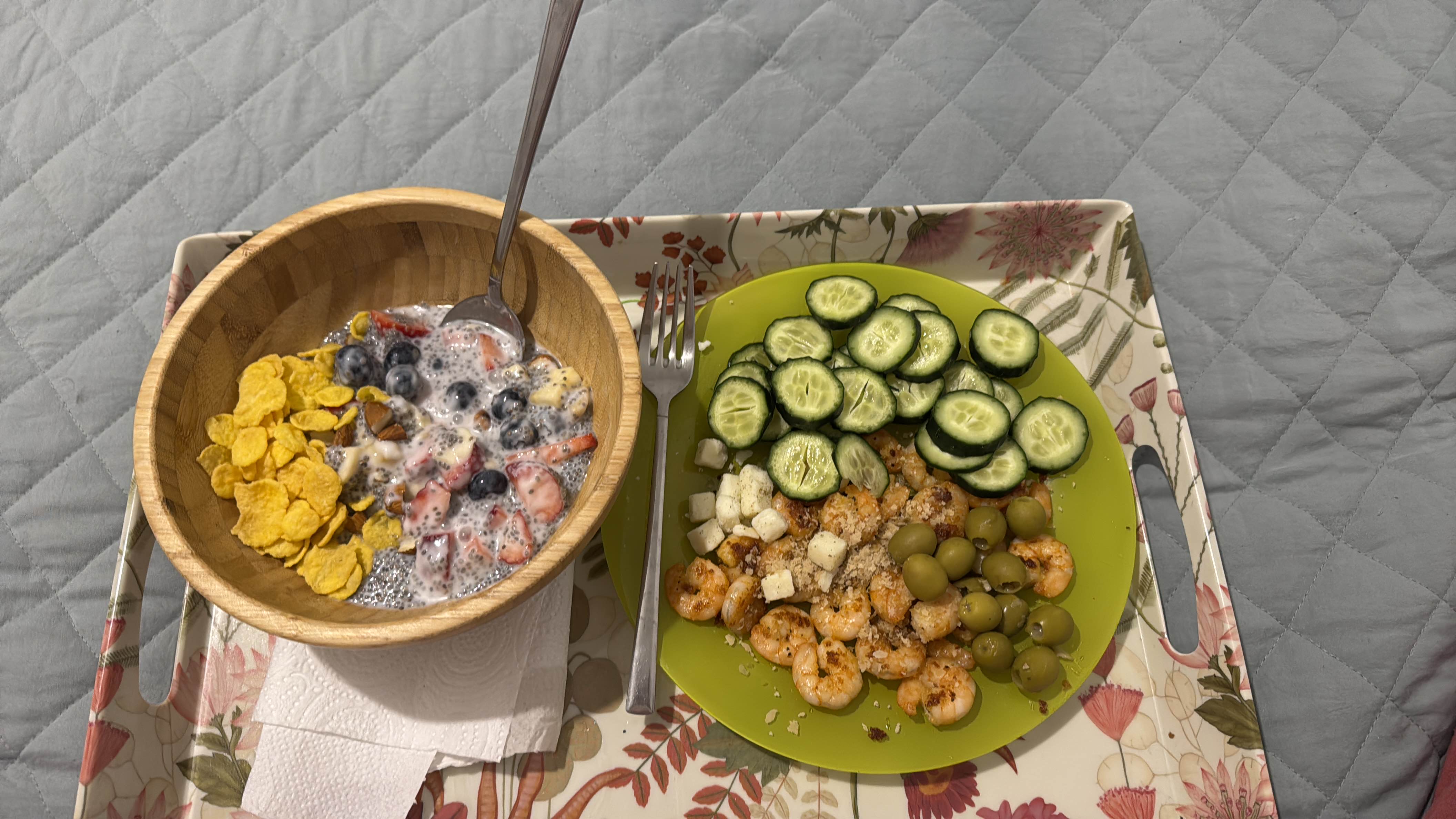 Ensalada con camarones