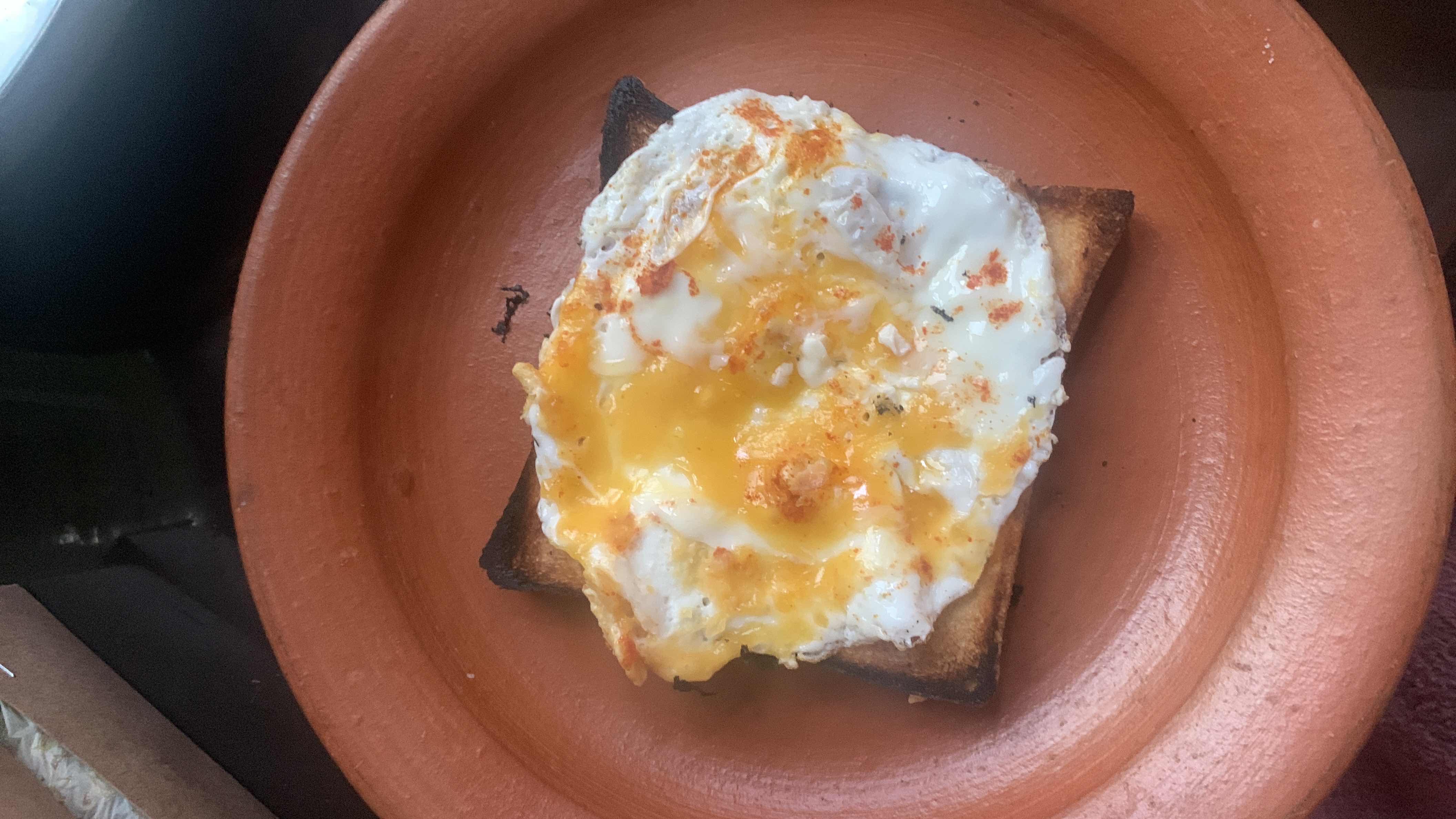 Cheesy Fried Egg Toast