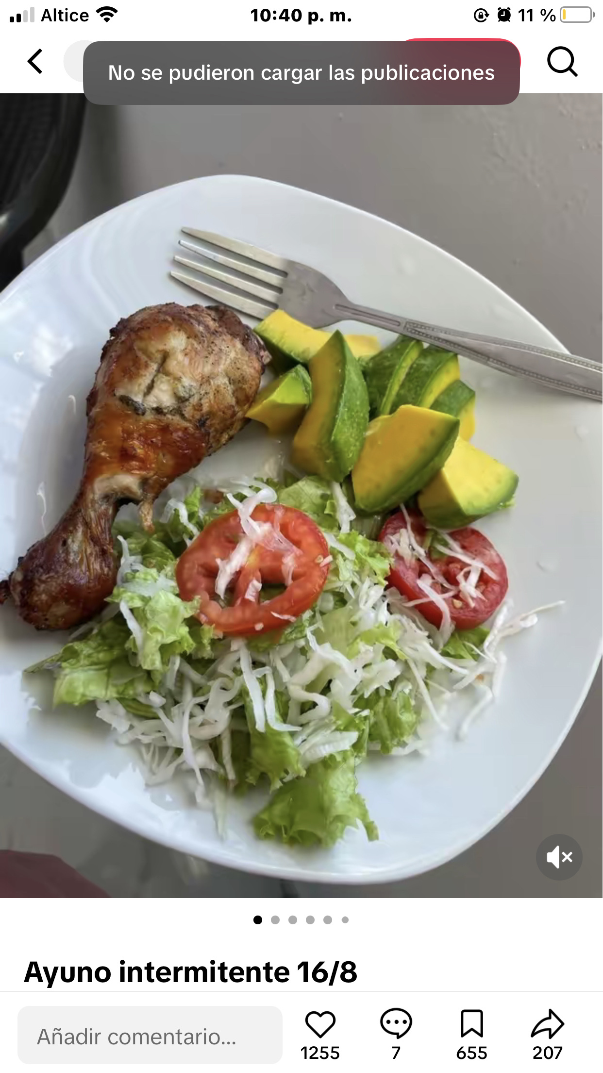 Pollo con ensalada