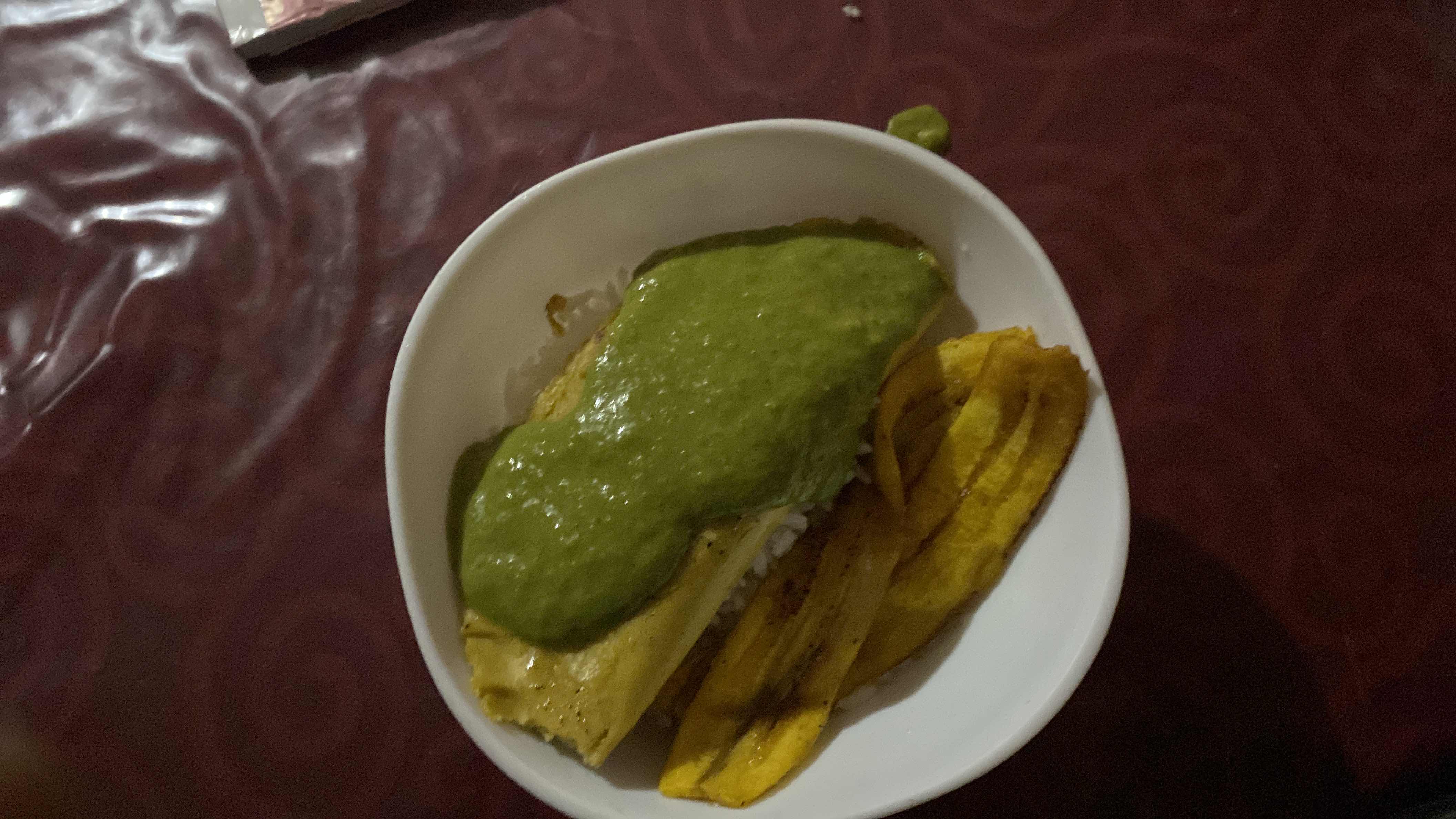 Pescado con plátano