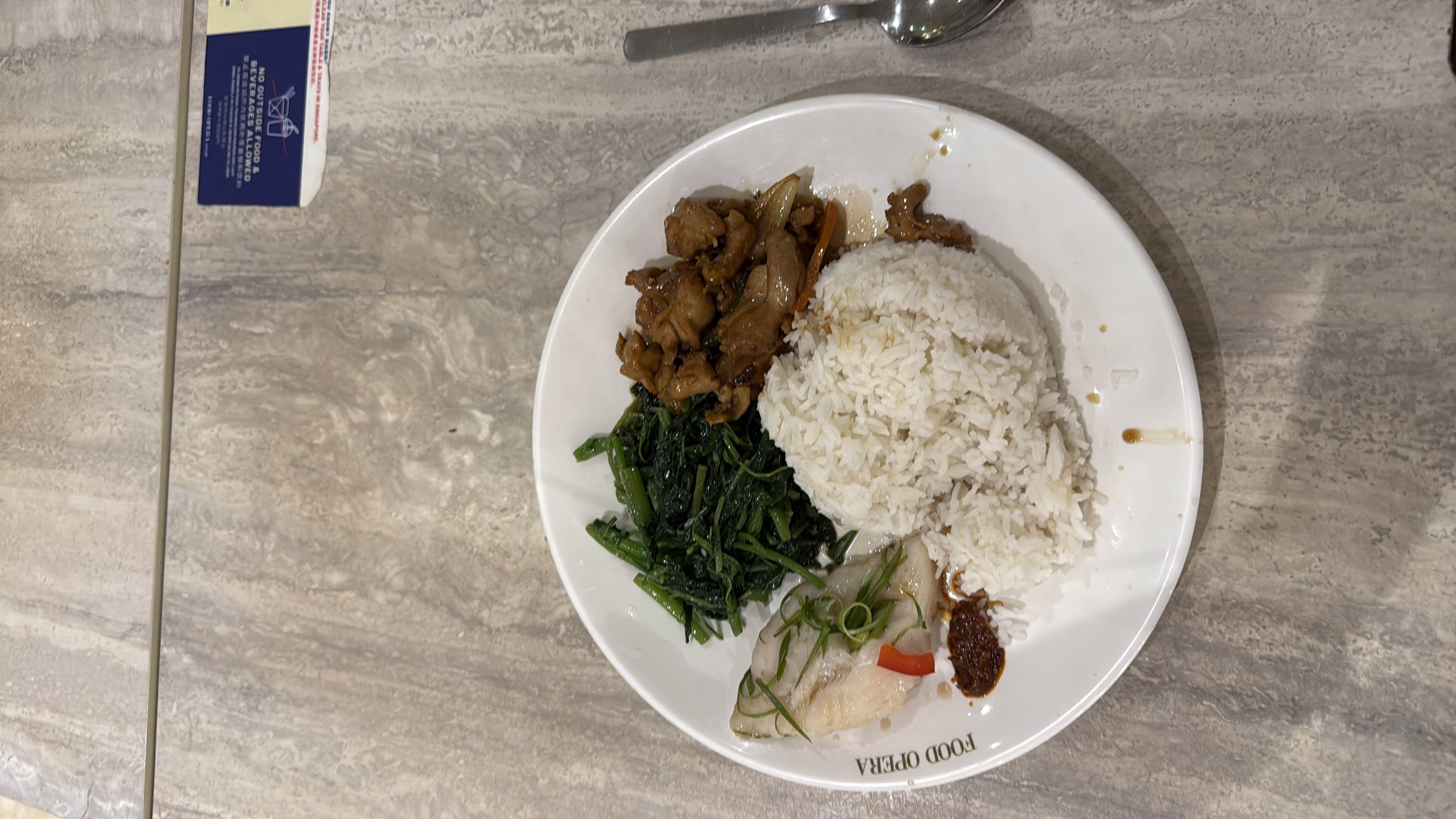 Rice with chicken and fish