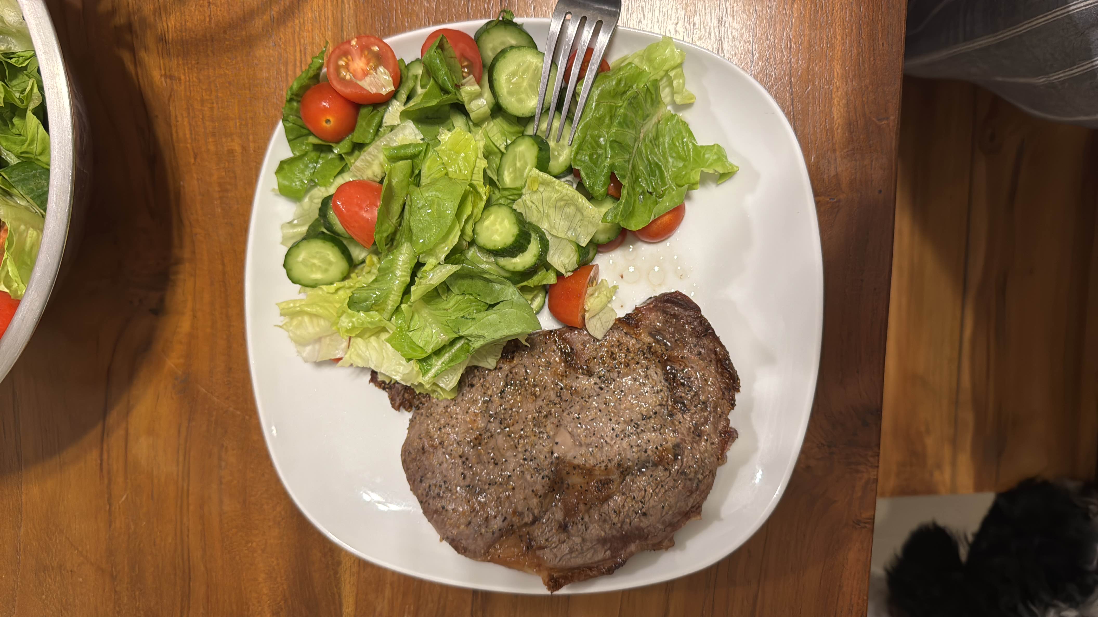Steak with Salad