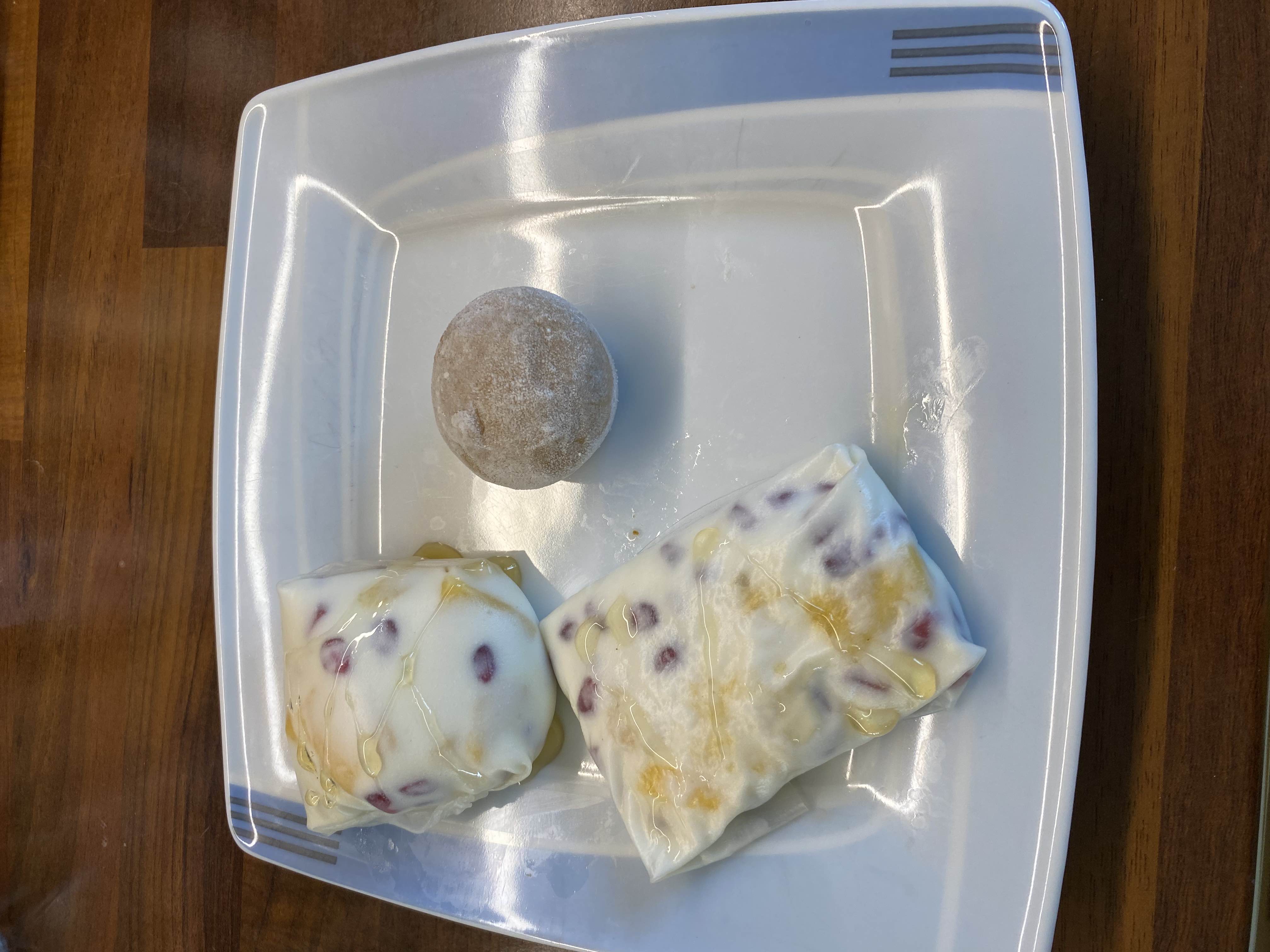 Joghurt-Wraps mit Honig