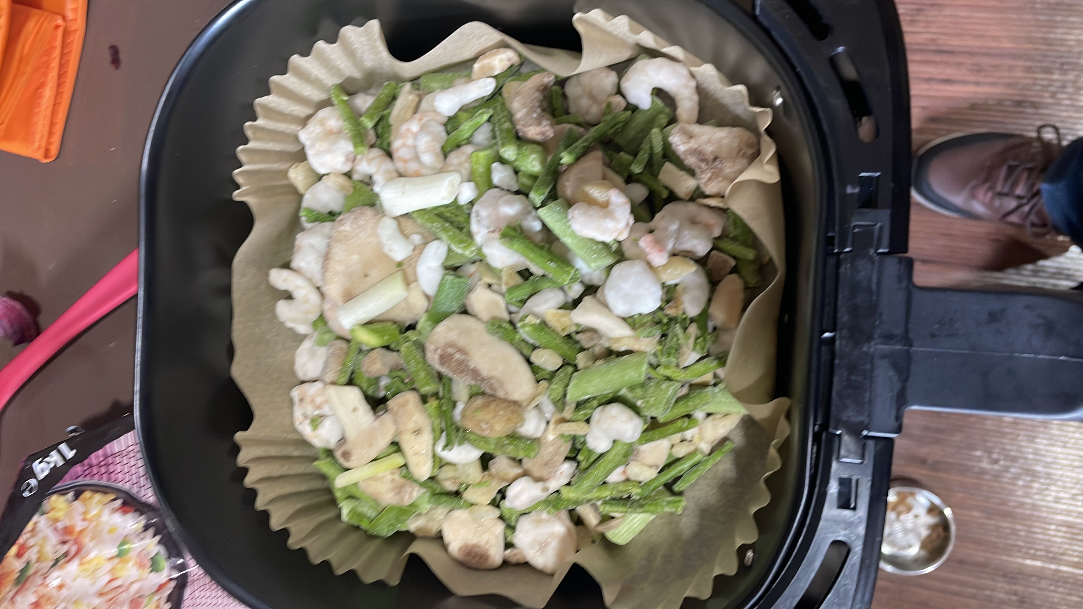 Salteado de mariscos