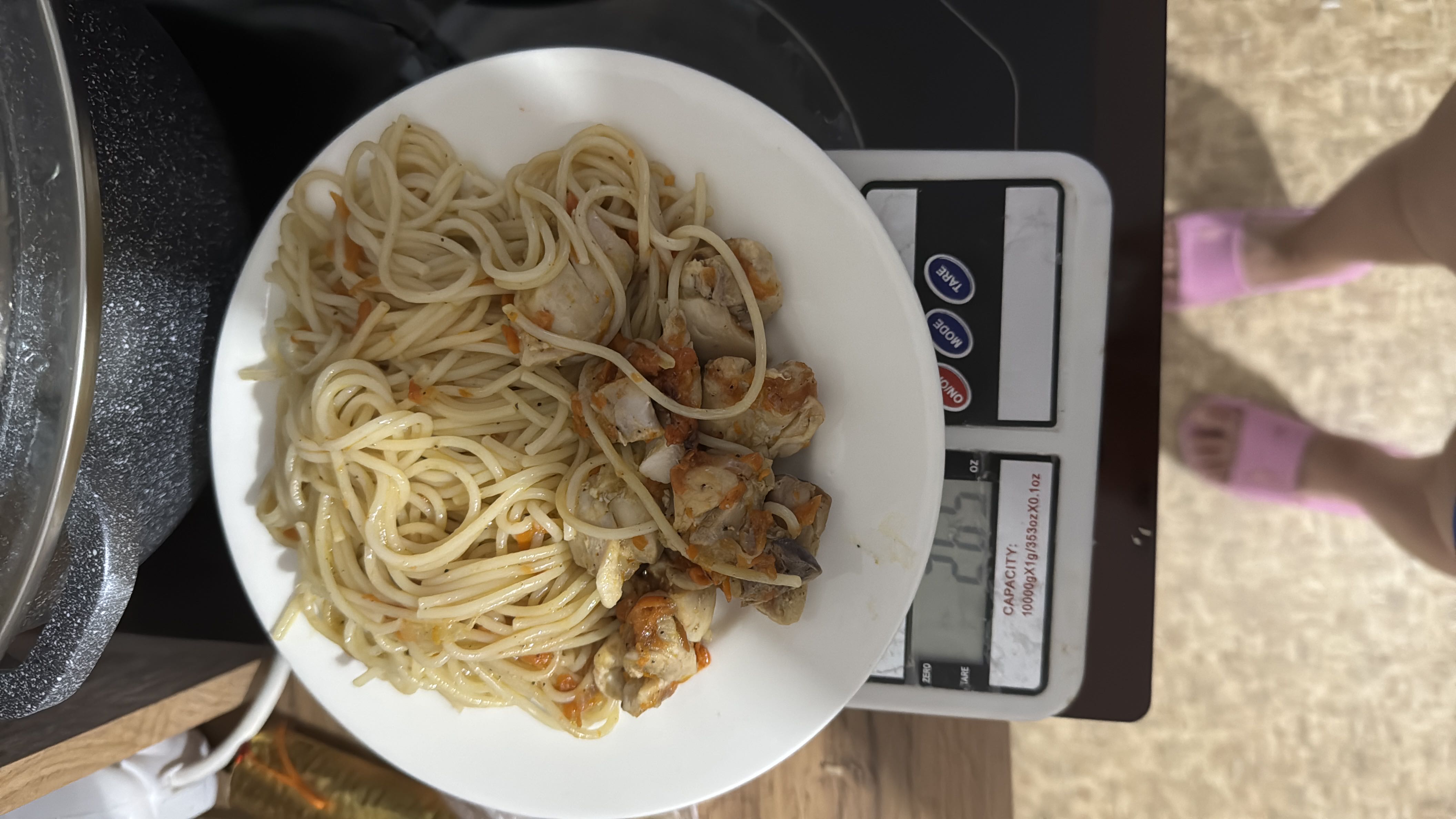 Спагетти с курицей