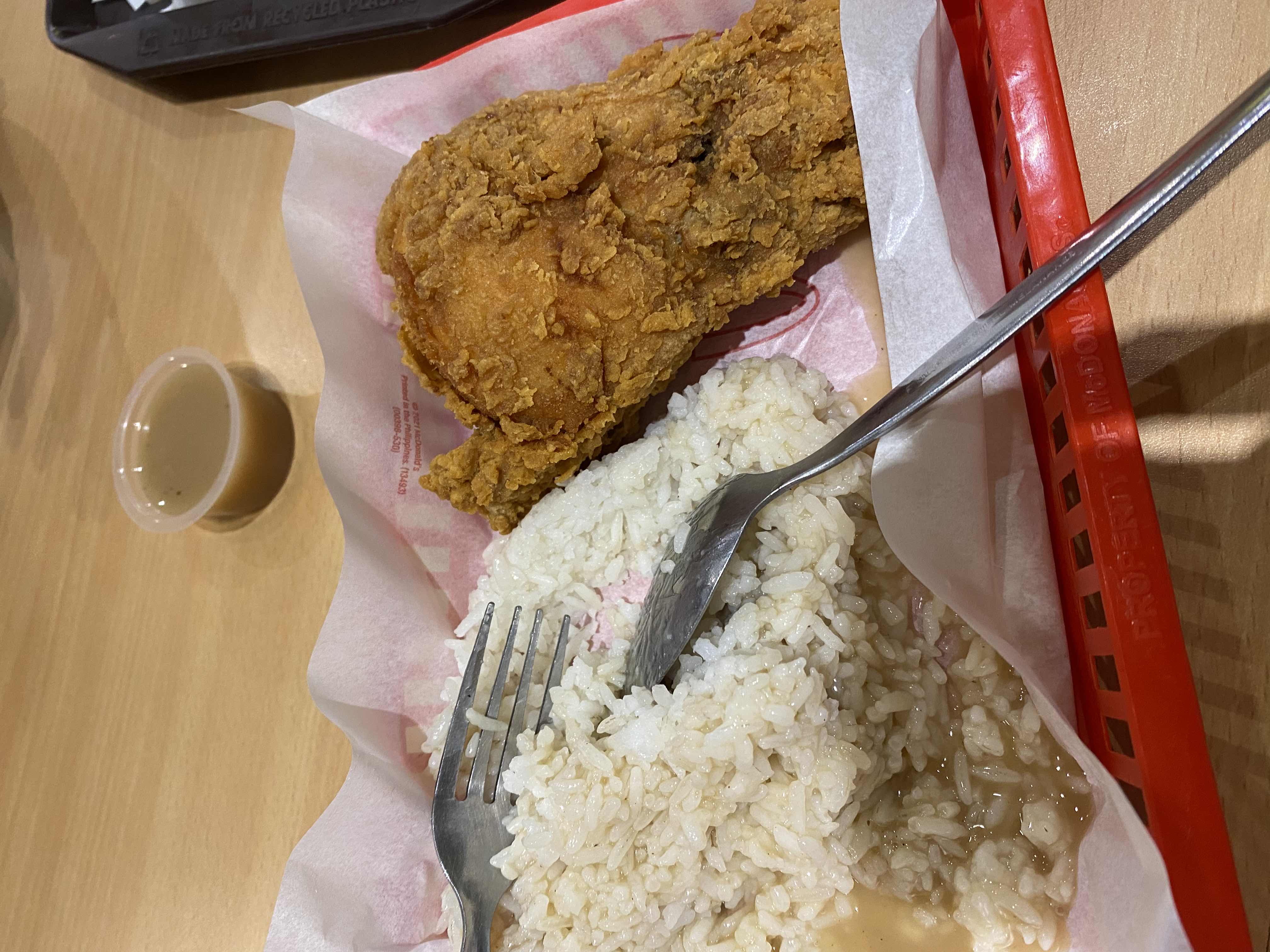 Fried Chicken with Rice