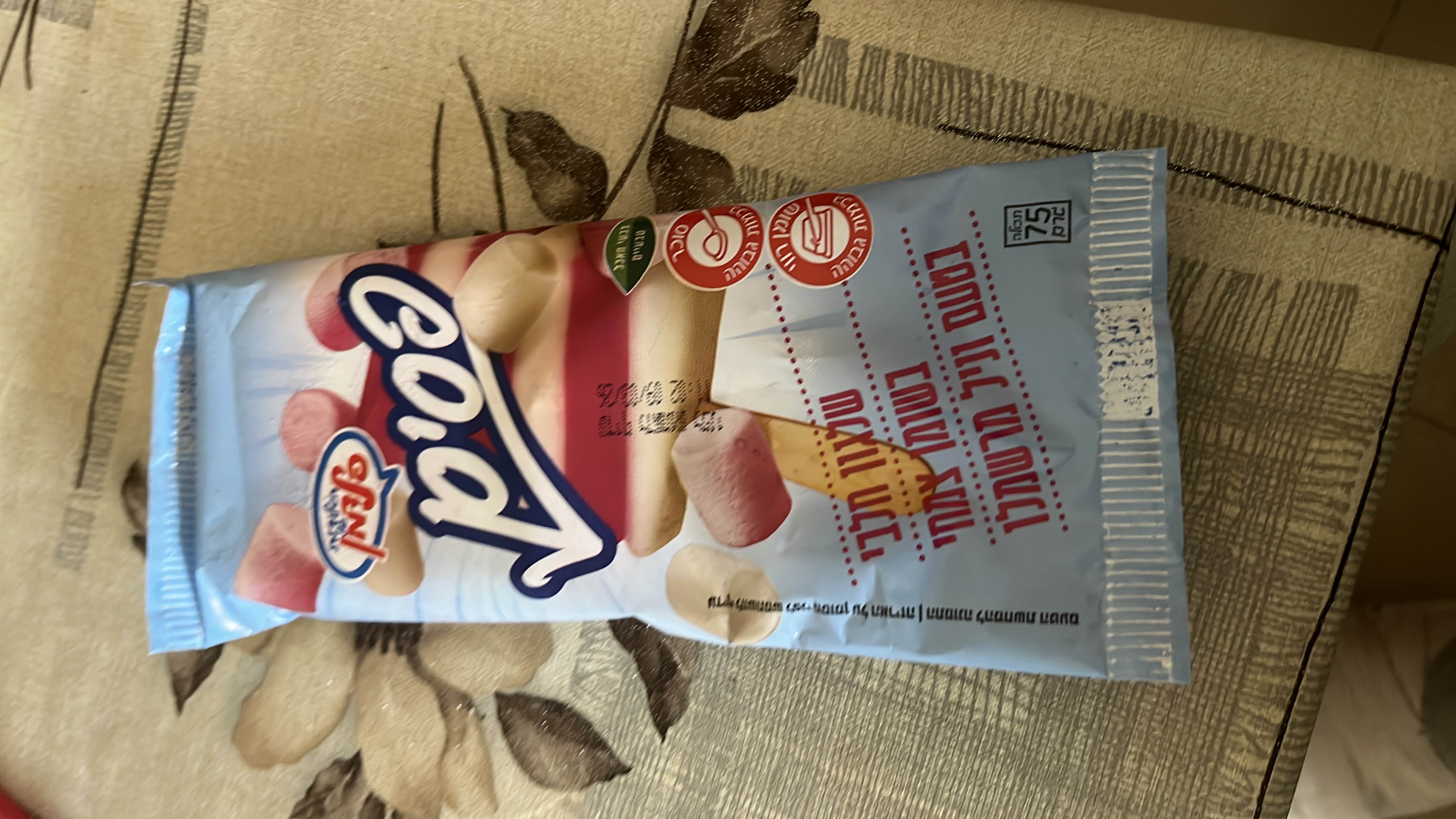 שלגון חלב בטעם וניל