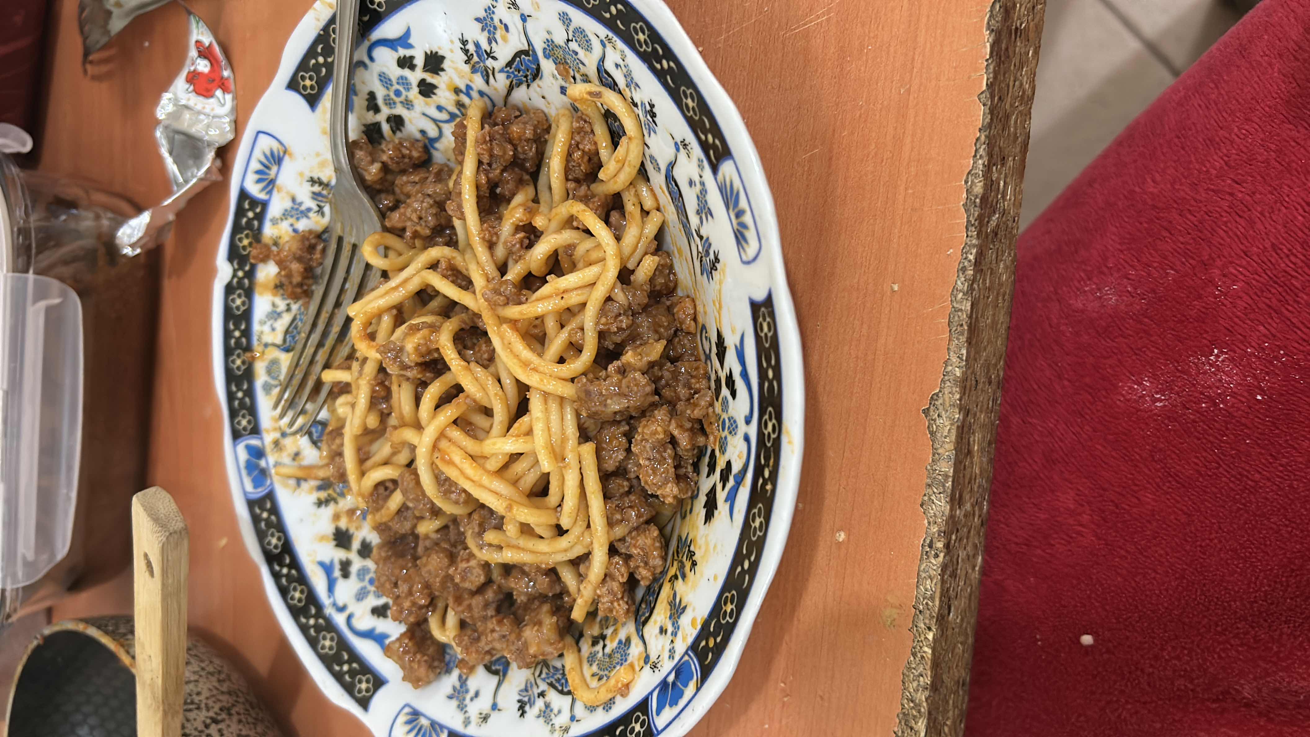 Spaghetti à la viande
