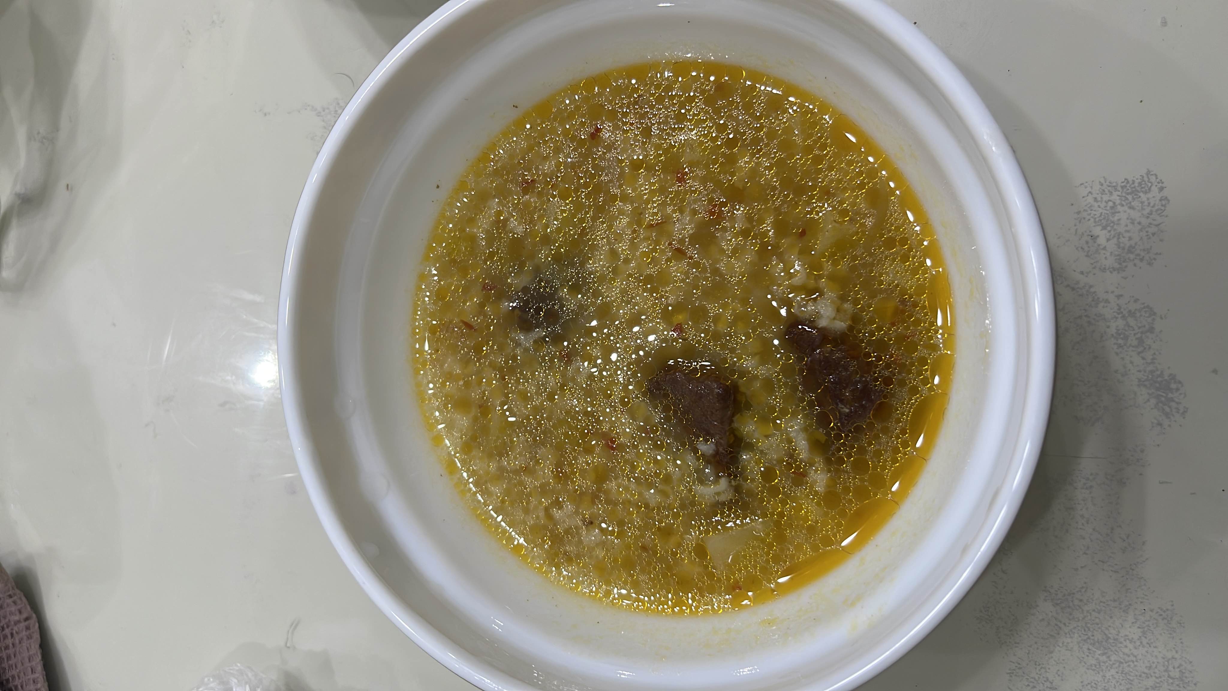 Суп с мясом и пшеном