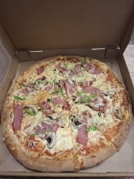 Ham and Mushroom Pizza