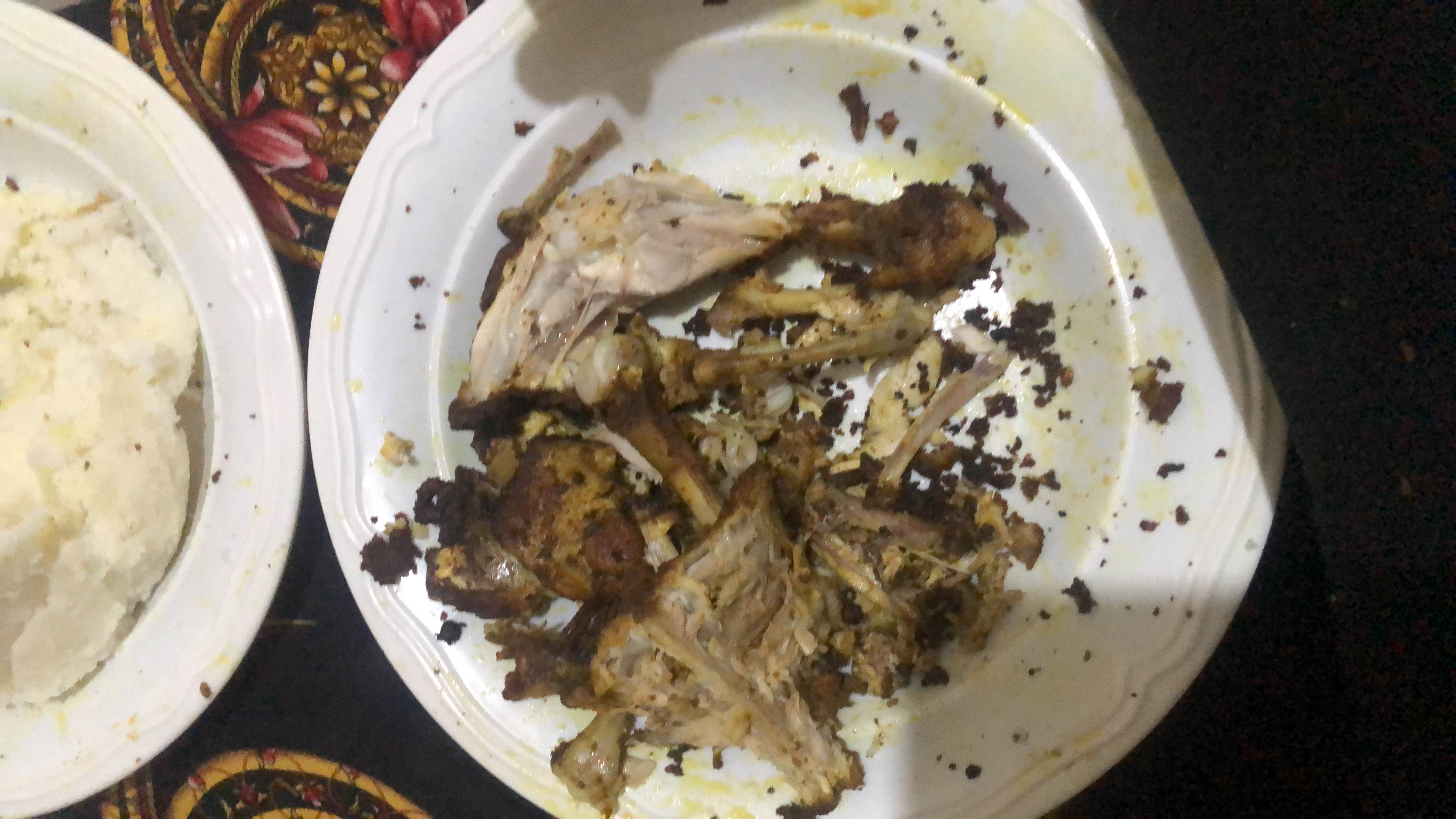 Grilled Chicken with Ugali