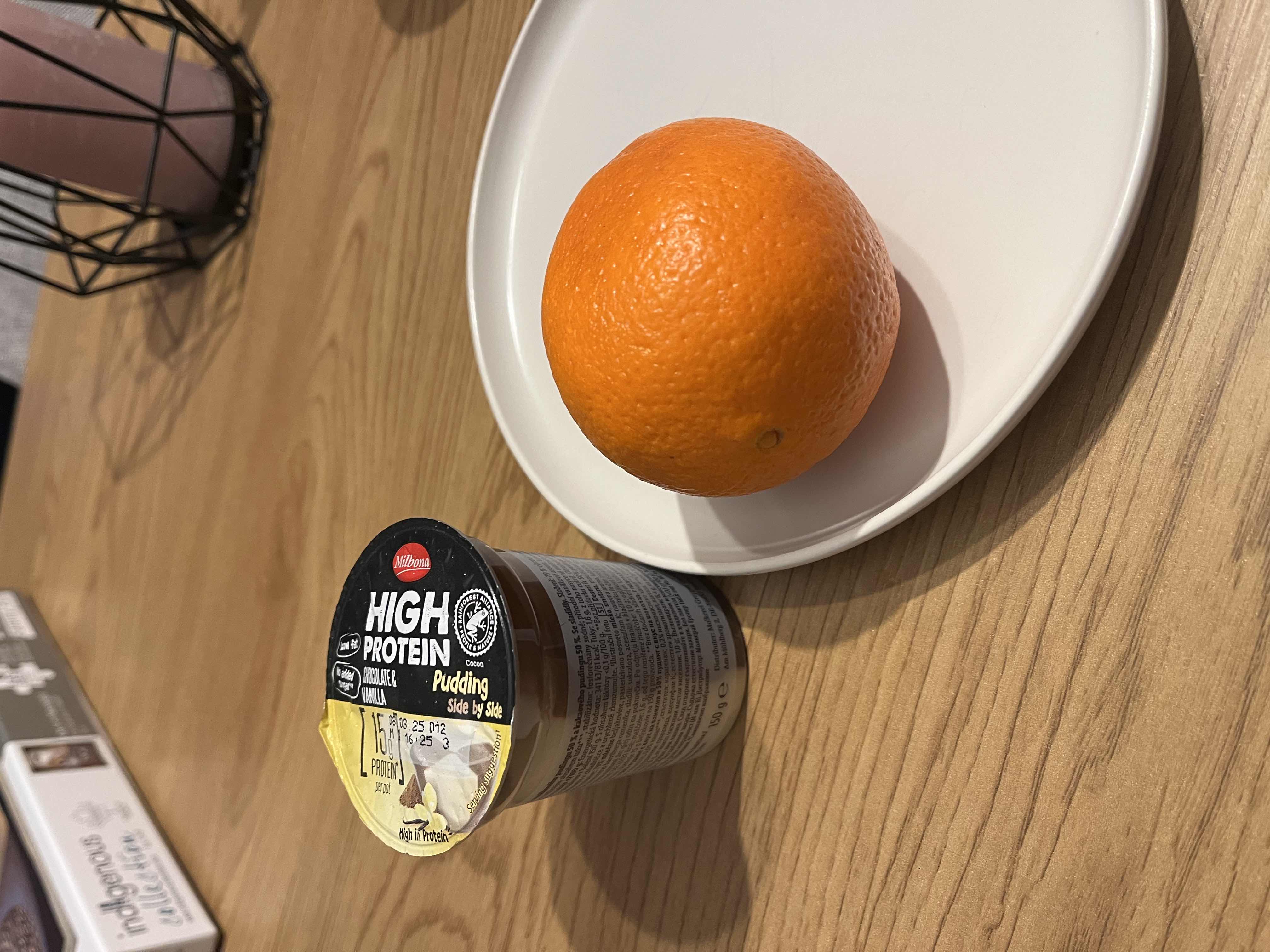 Protein Pudding with Orange