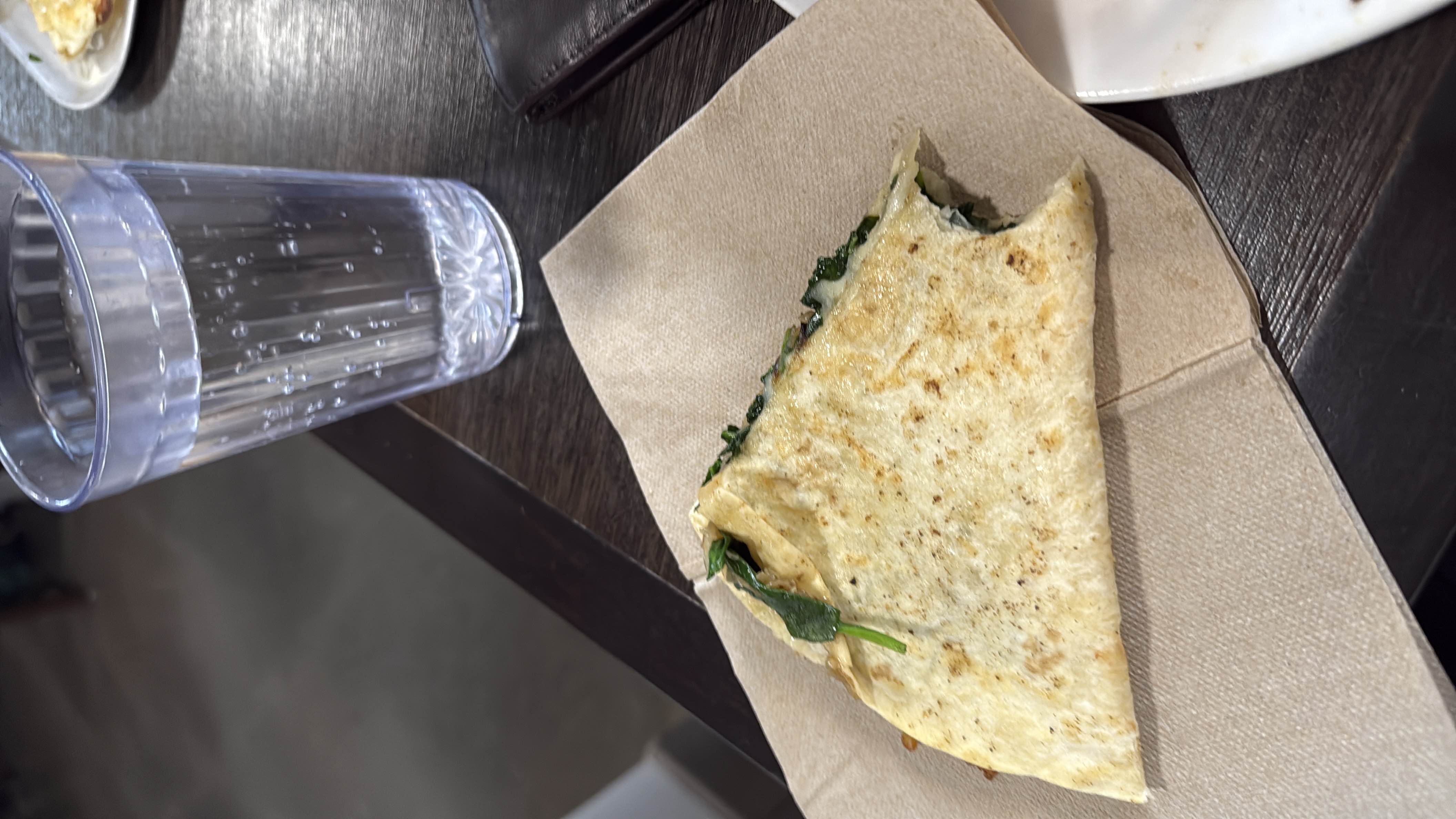 Spinach Cheese Quesadilla