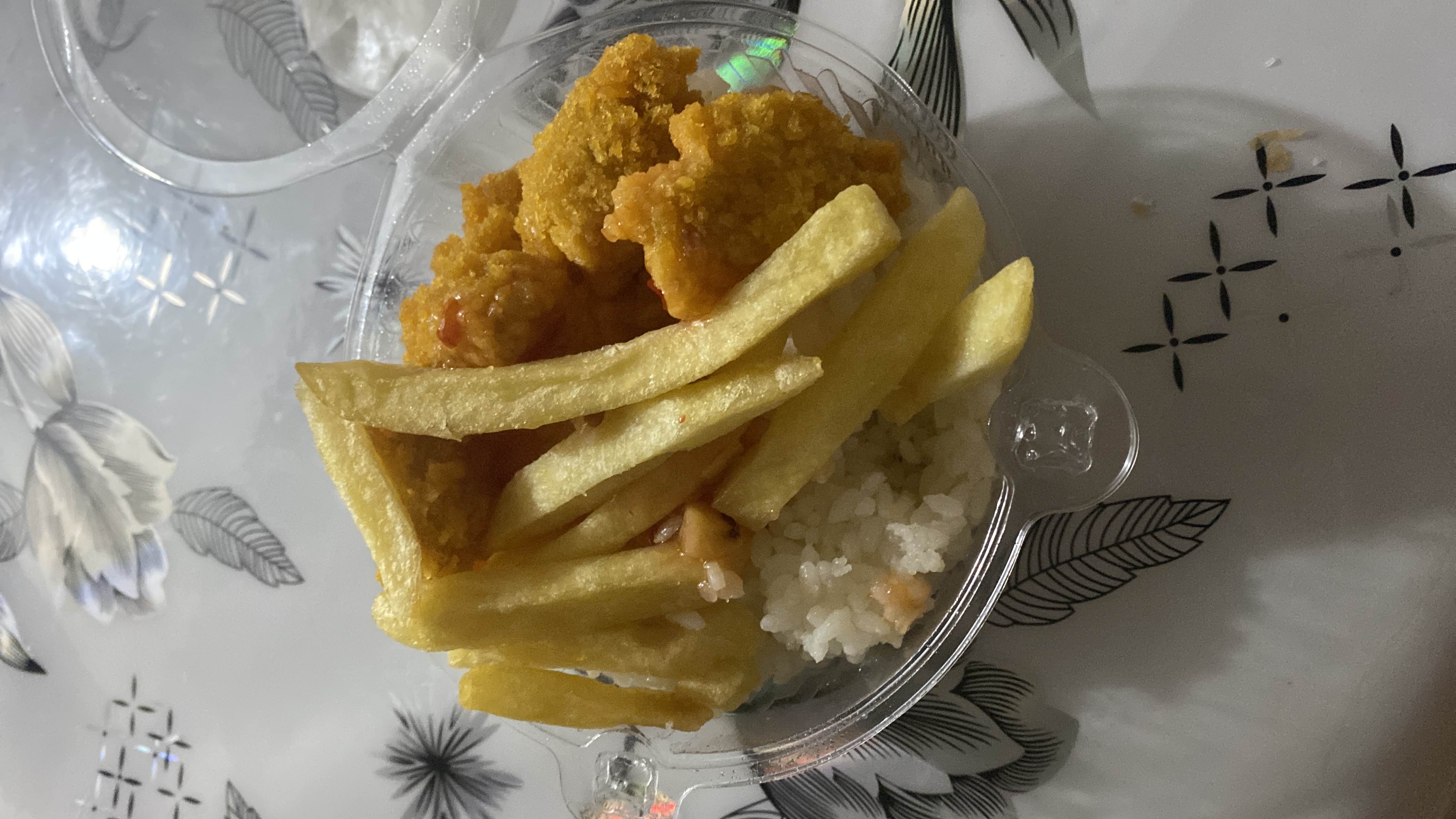 Fried Chicken with Fries