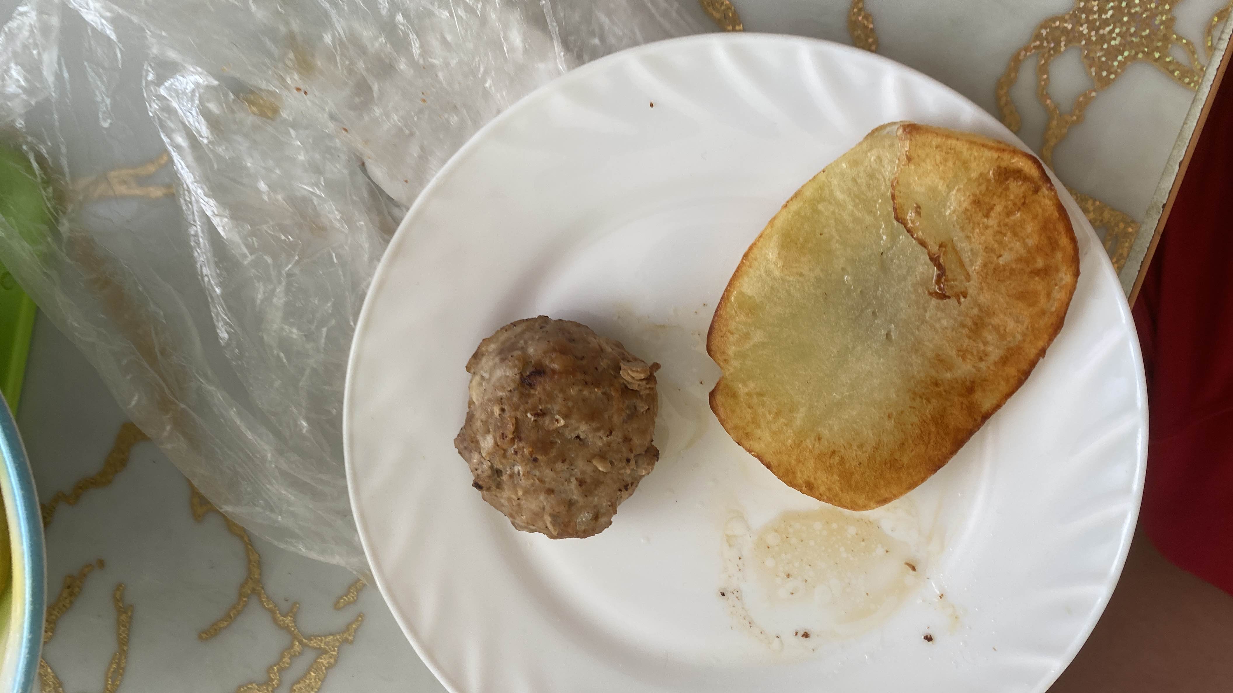 Котлета с картофелем