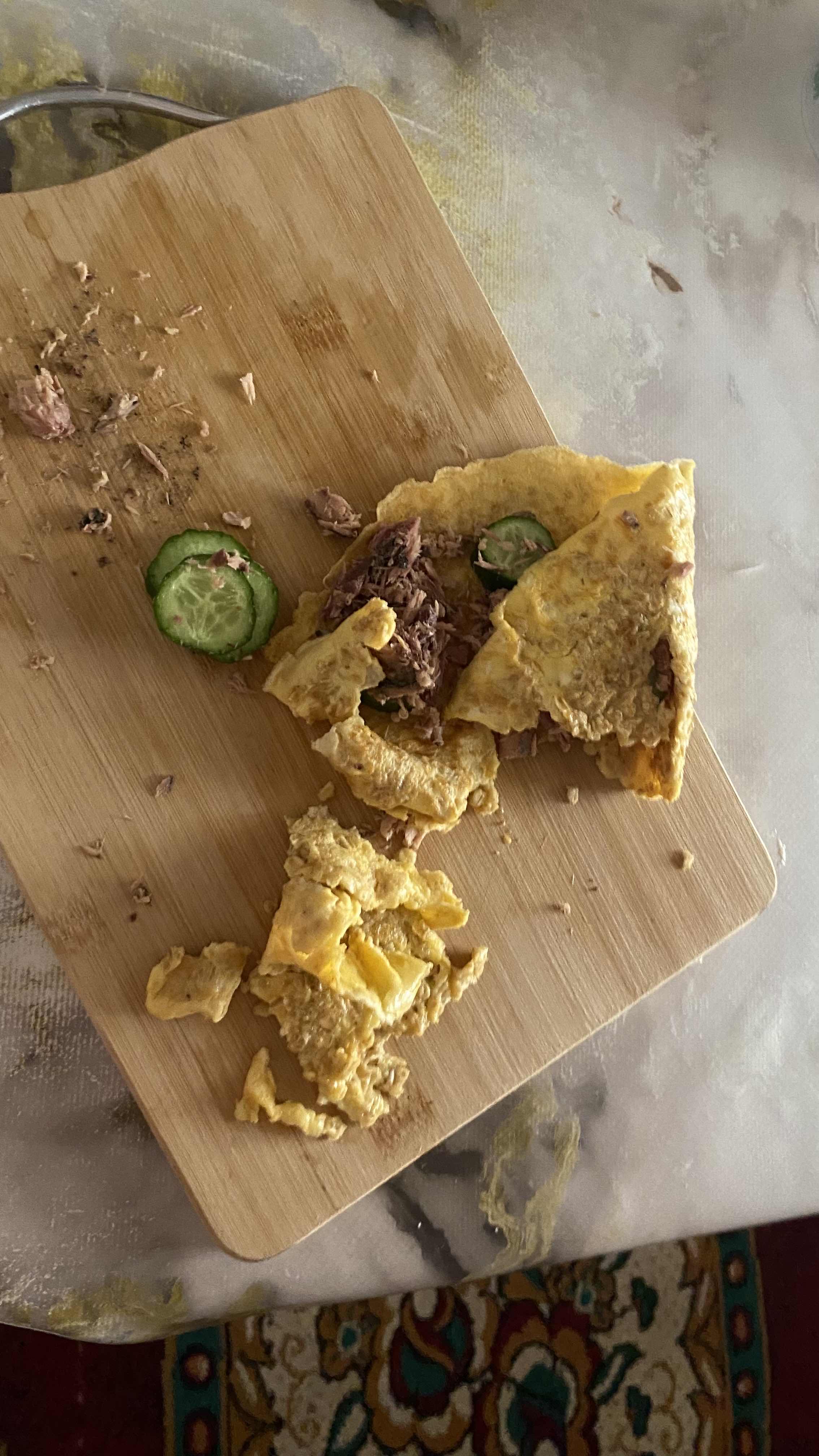 Омлет с тунцом